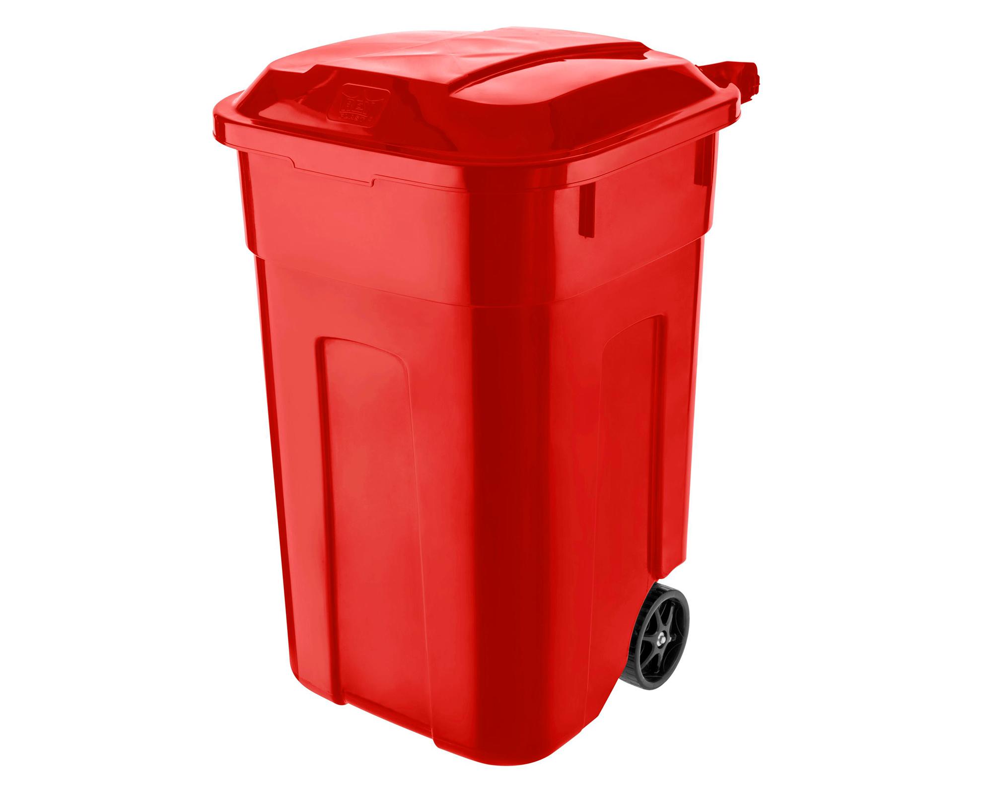 Basurero Megaforte rojo 140 l-0