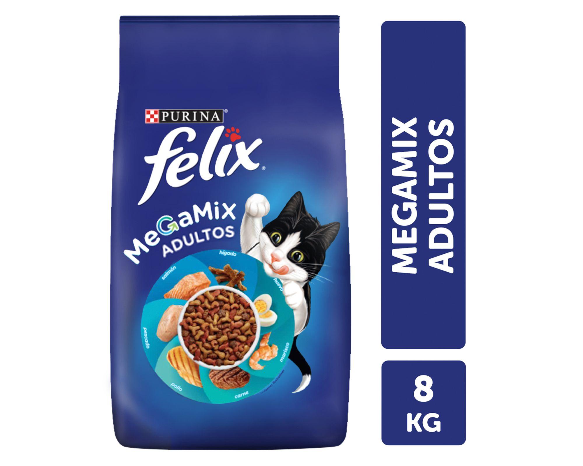 Alimento seco gato adulto Megamix 8 kg-0