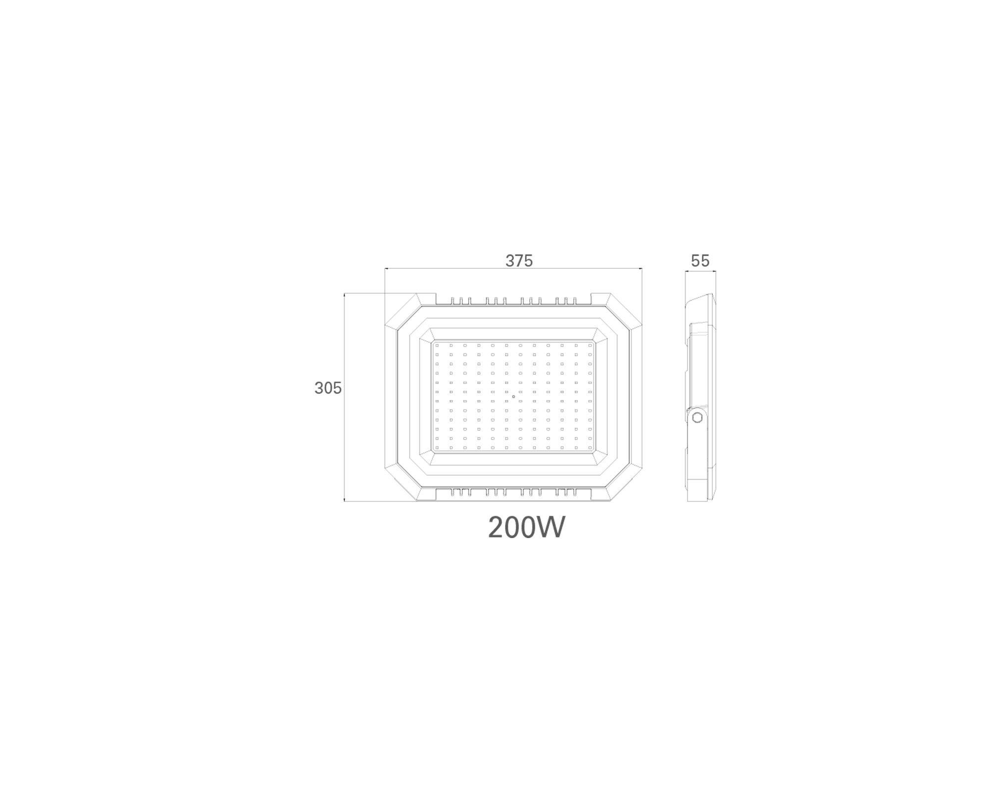 Proyector LED 200W 6500 K luz fría-1