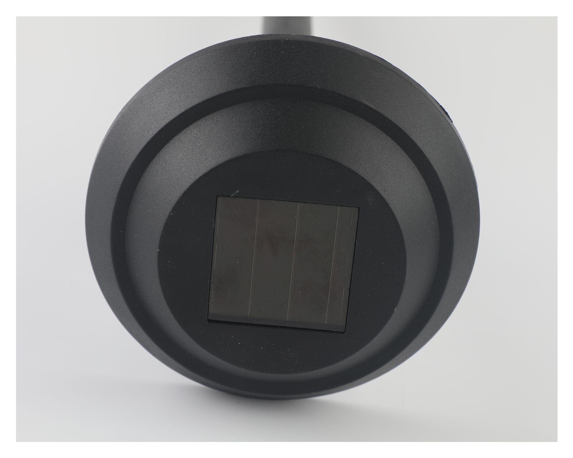Estaca solar Farol LED con batería recargable negro-2