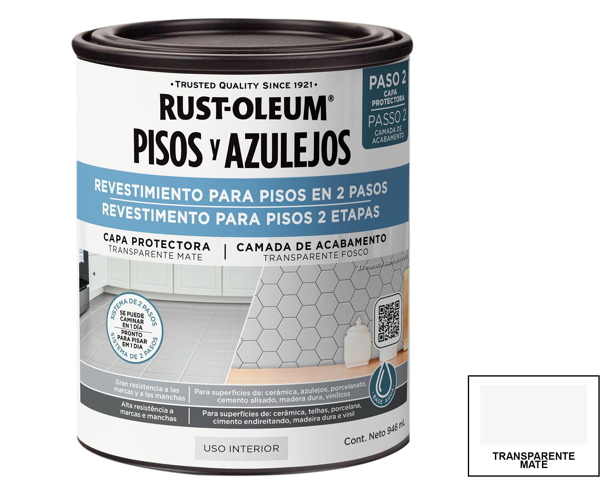 Protector de Piso y azulejos transparente mate 946 ml-0