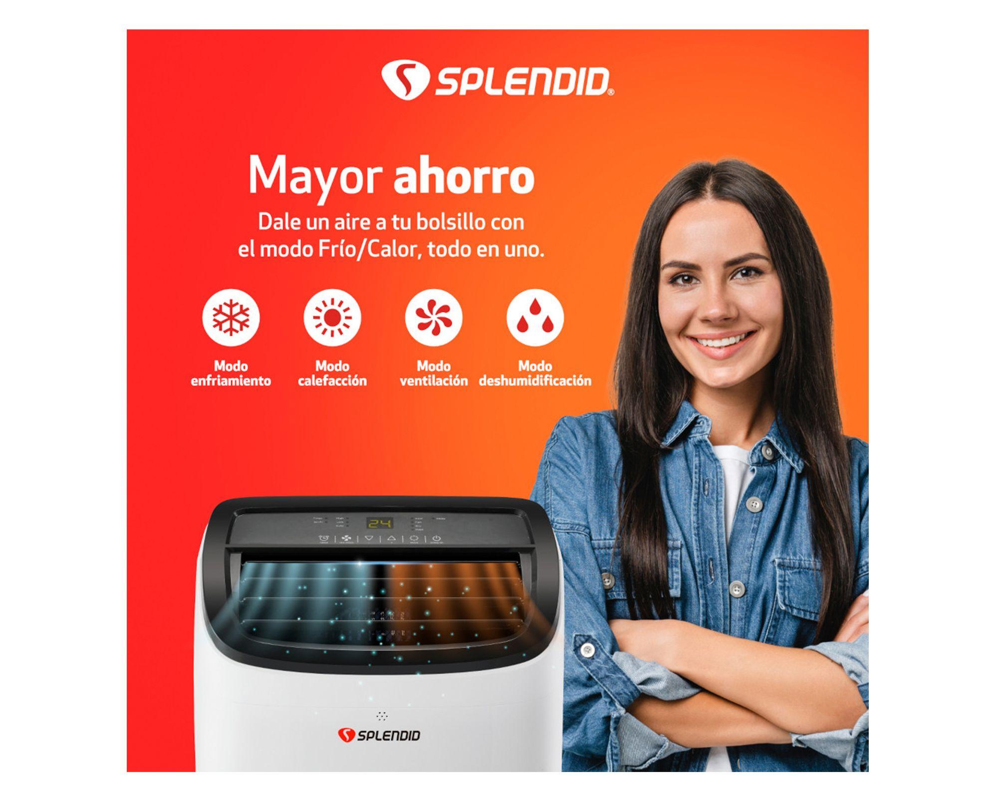 Aire acondicionado portátil 9000 BTU frío/calor WiFi-4