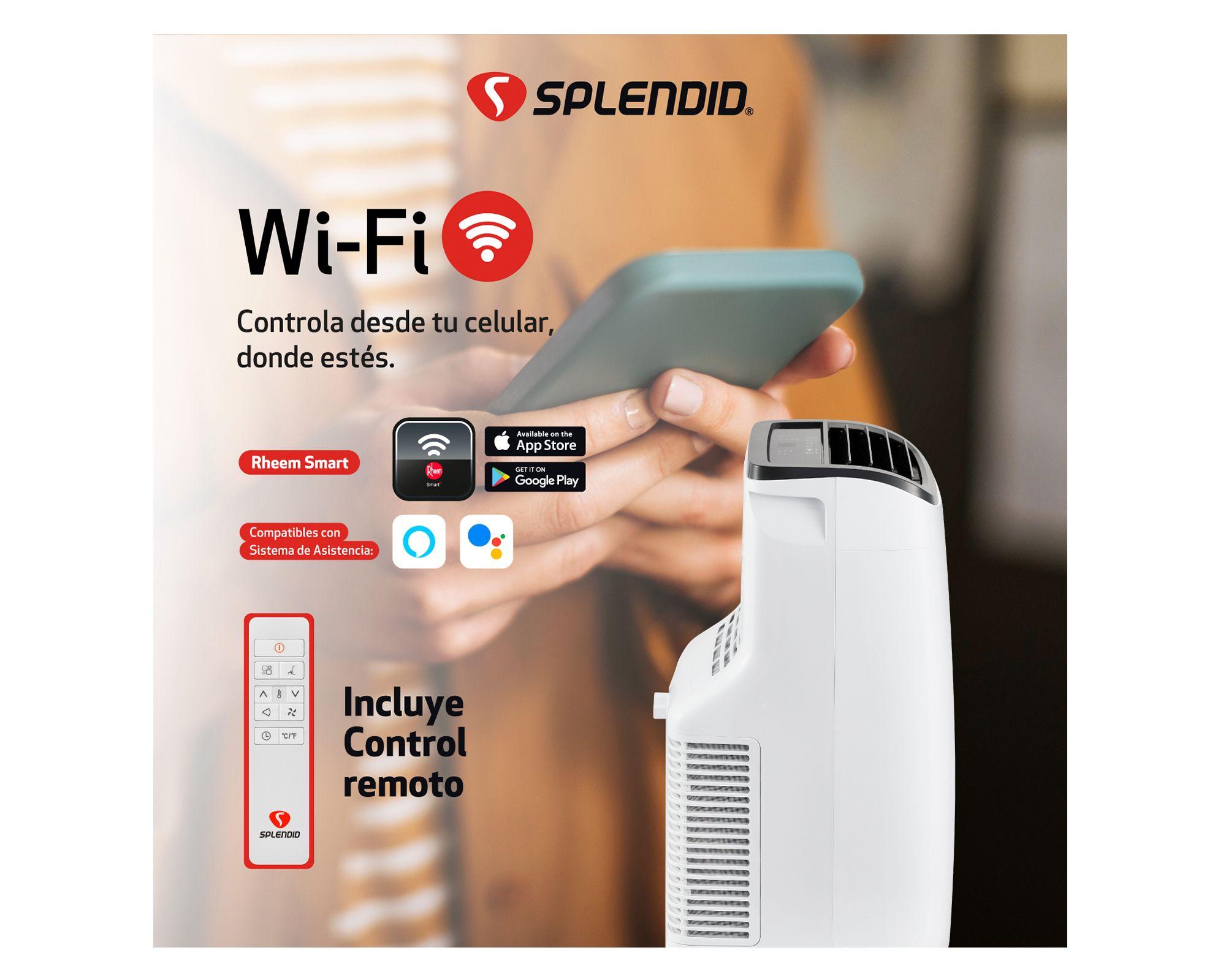 Aire acondicionado portátil 9000 BTU frío/calor WiFi-5