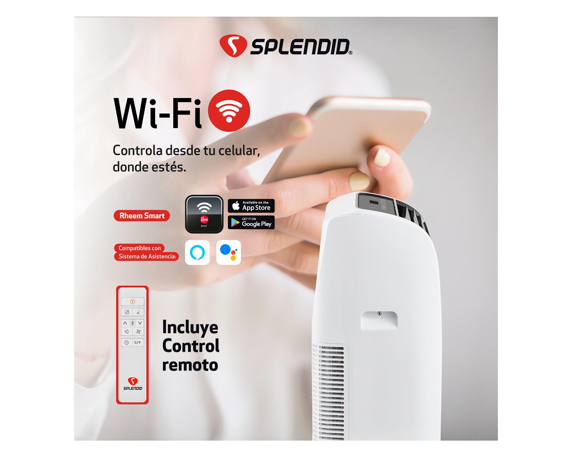 Aire acondicionado portátil 14000 BTU frío/calor WiFi-5