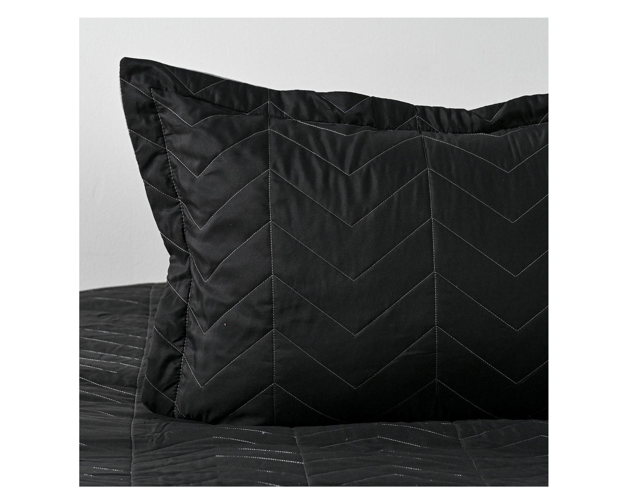 Quilt Bicolor gris grafito 1.5 plazas-2