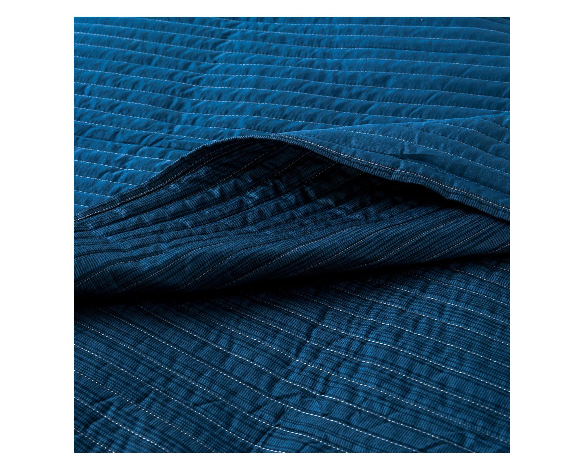 Quilt Trama azul 1.5 plazas-3
