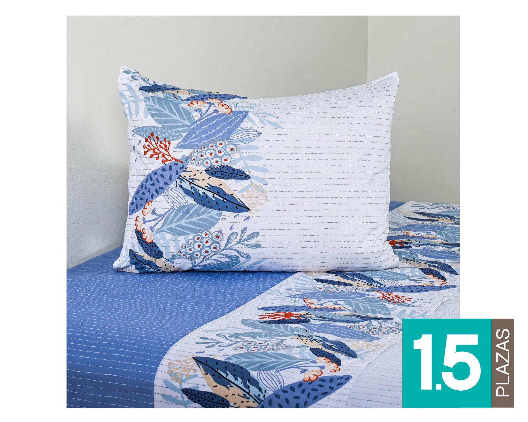 Juego de sábanas 1.5 plazas 144H River diseño-0