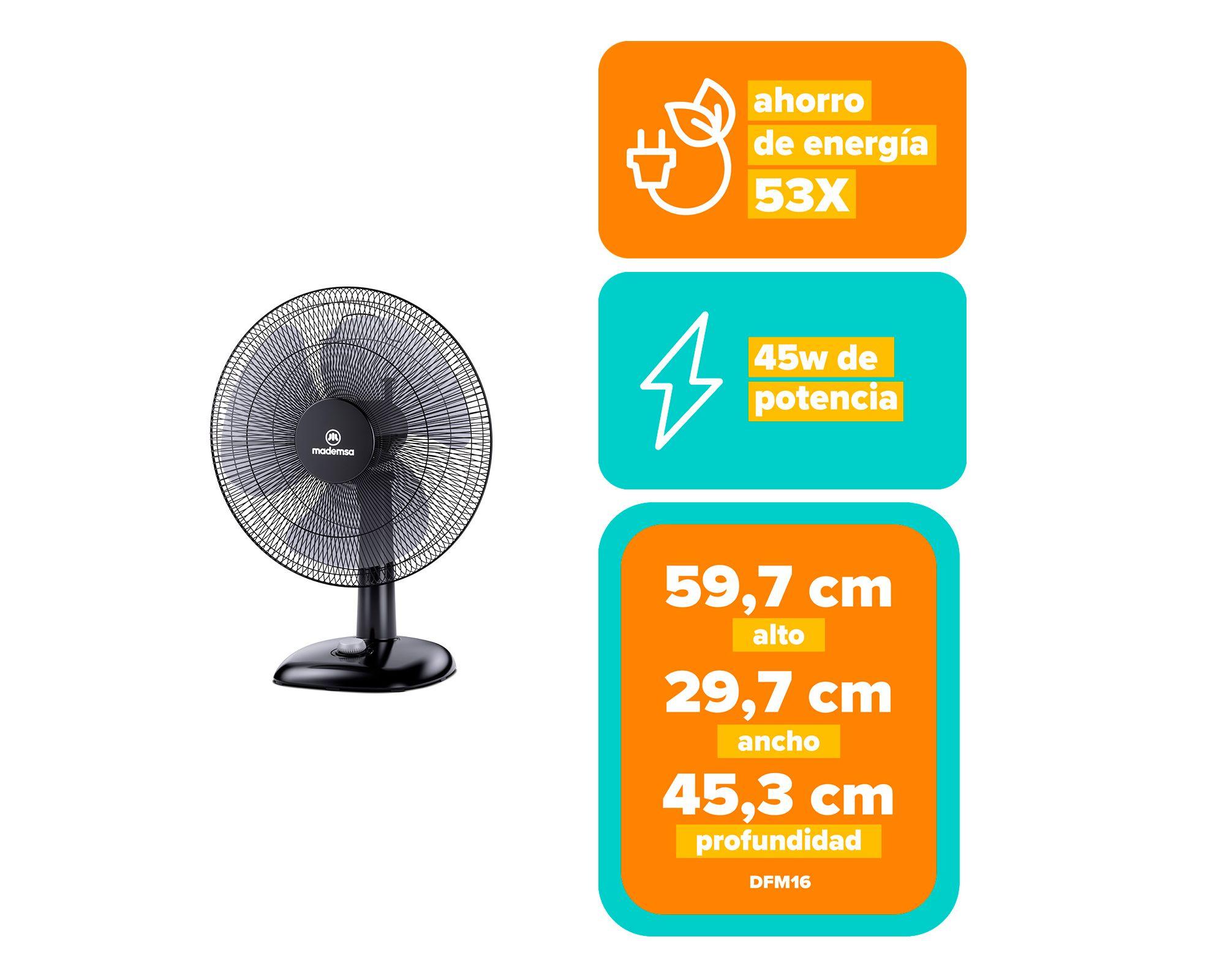 Ventilador sobremesa DFM16 45W-6