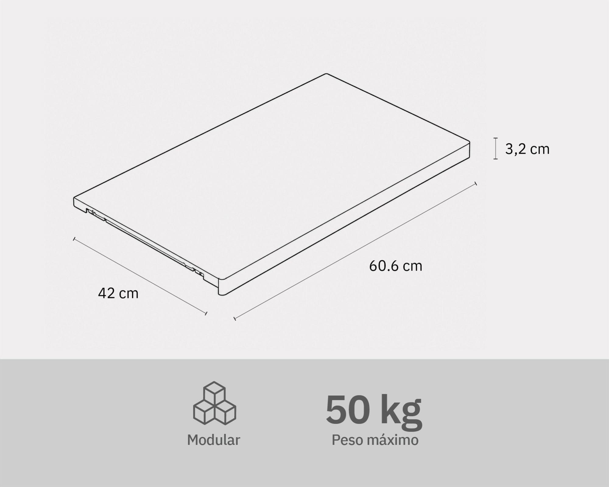 Superficie metal ensamble para módulo 60 cm grafito-6