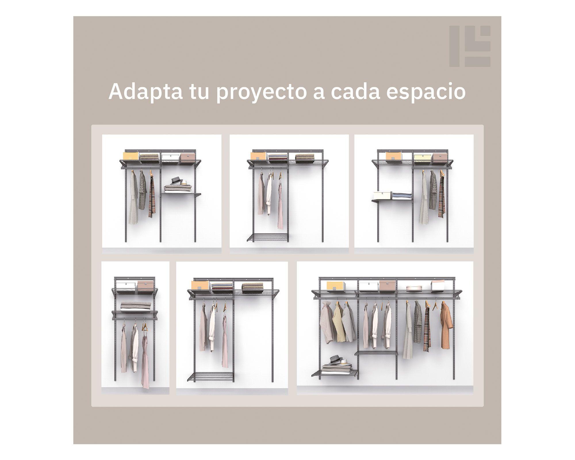 Kit sistema modular Triple grafito-4