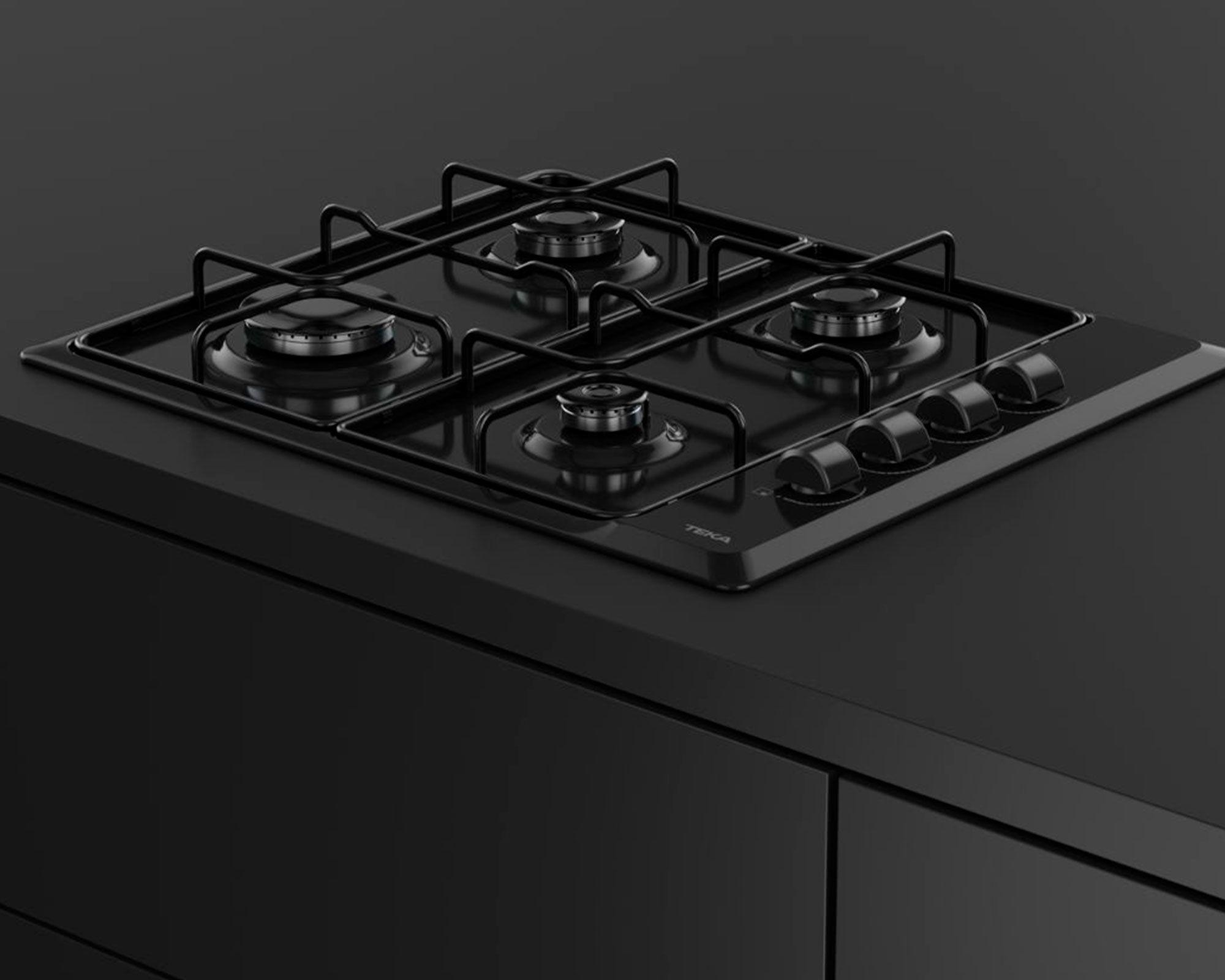 Encimera a gas HLX 640 KBA0C BK 4 quemadores-4