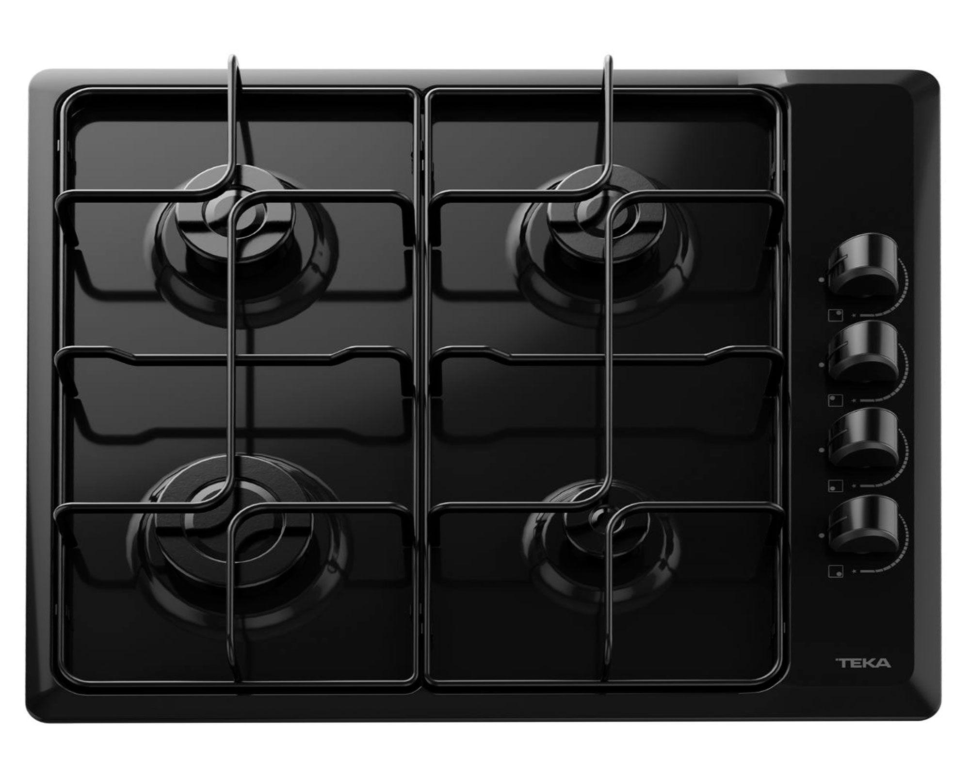 Encimera a gas HLX 640 KBA0C BK 4 quemadores-0