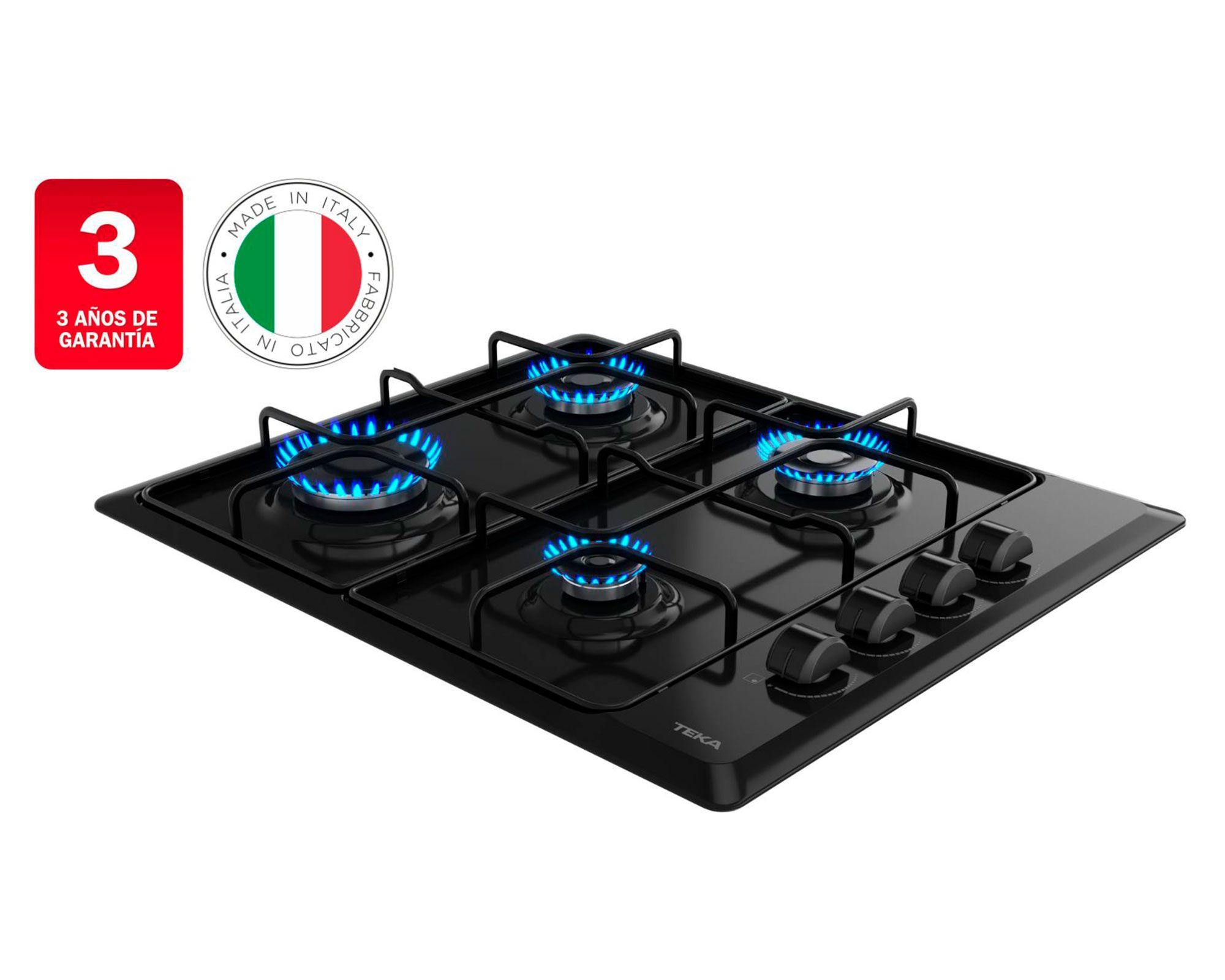 Encimera a gas HLX 640 KBA0C BK 4 quemadores-2