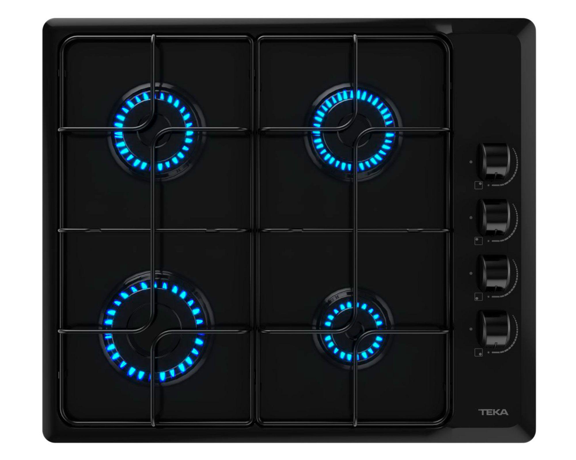 Encimera a gas HLX 640 KBA0C BK 4 quemadores-1