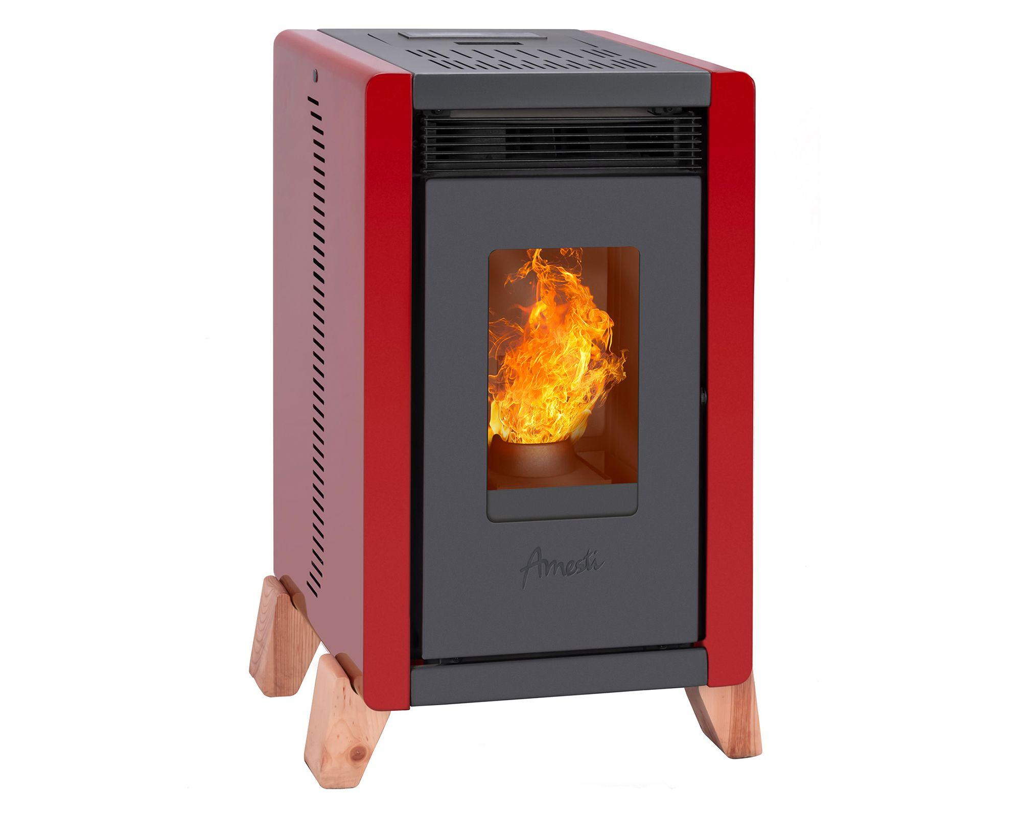 Estufa a pellet Bambu 6000 roja 6.3 kW-0