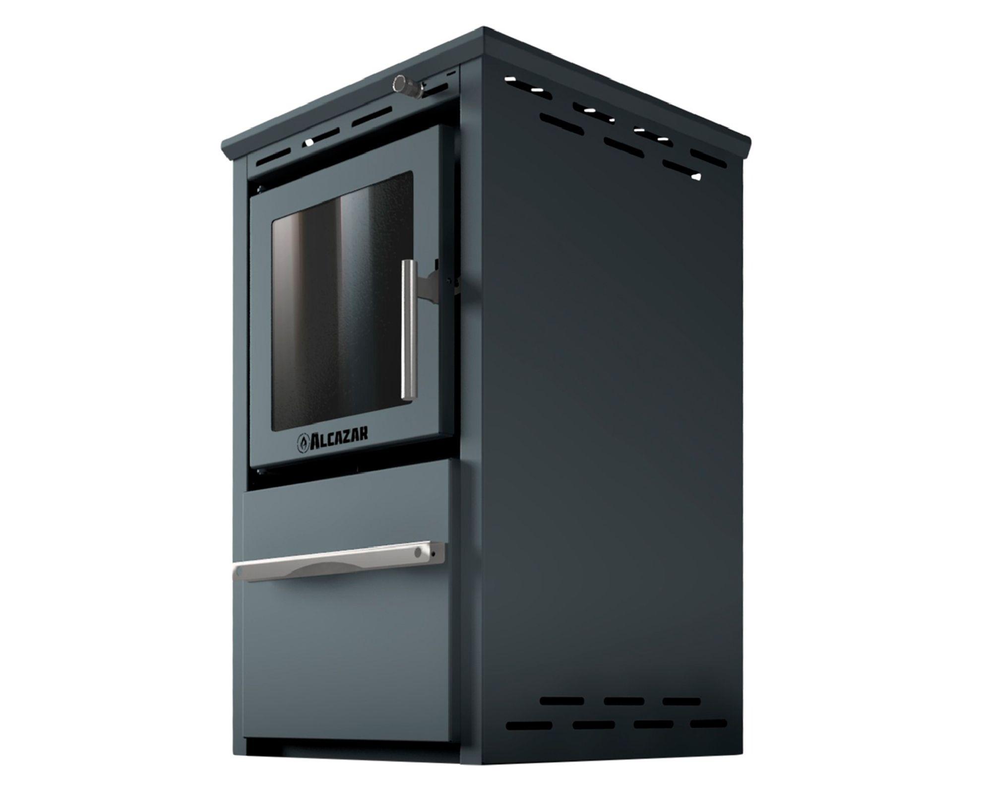 Estufa a leña 9.0 kW Patagonia 480 gris-2