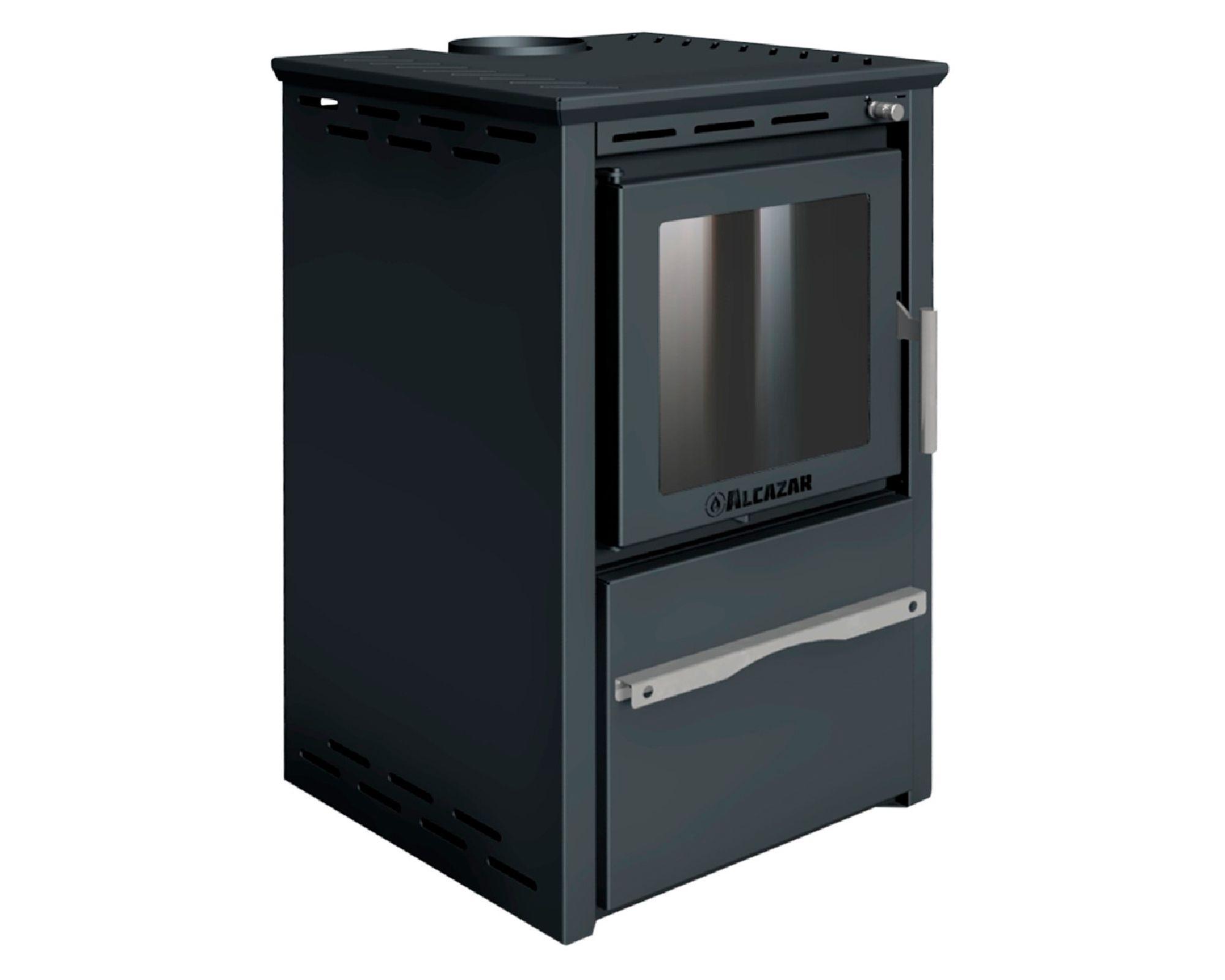 Estufa a leña 9.0 kW Patagonia 480 gris-1