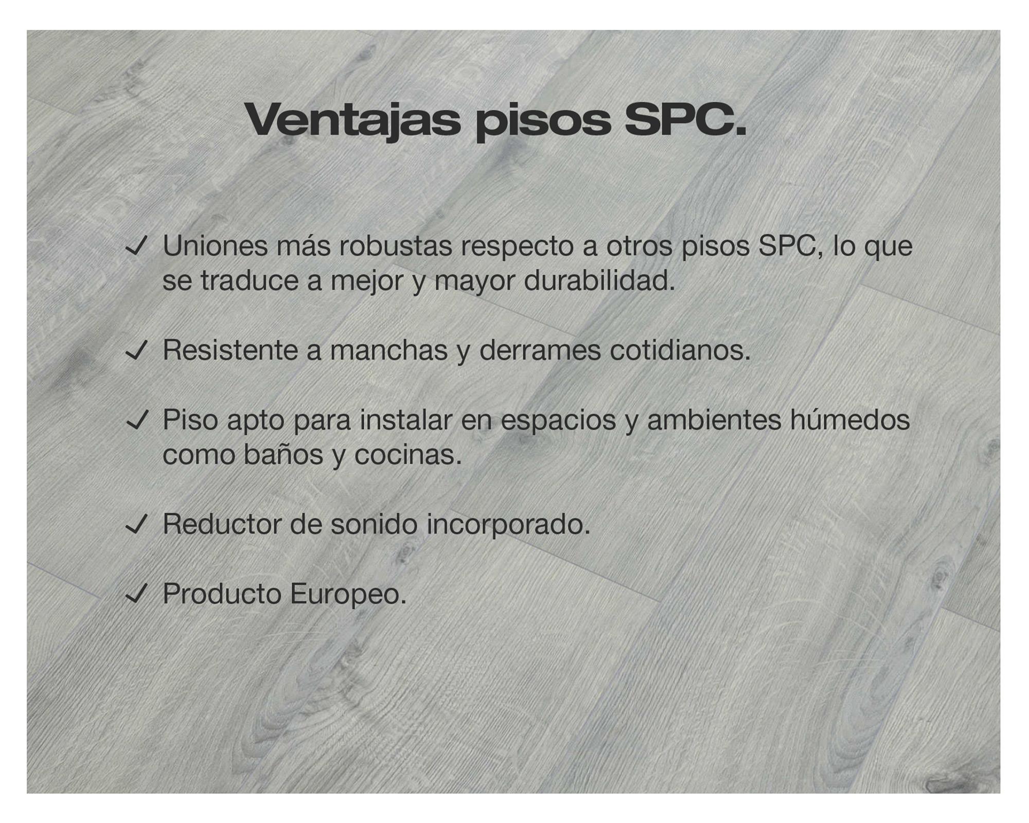 Piso vinílico SPC Oak Mataro 5 mm 1.63 m2-3