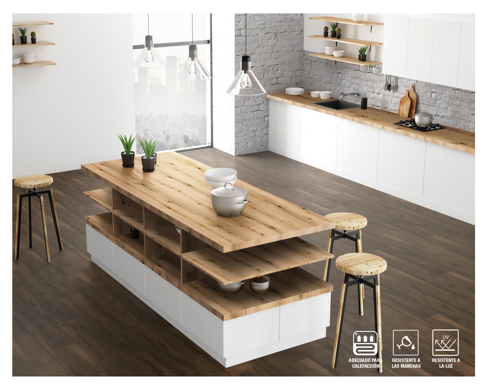 Piso vinílico SPC Oak Oviedo 6 mm 2.14 m2-2