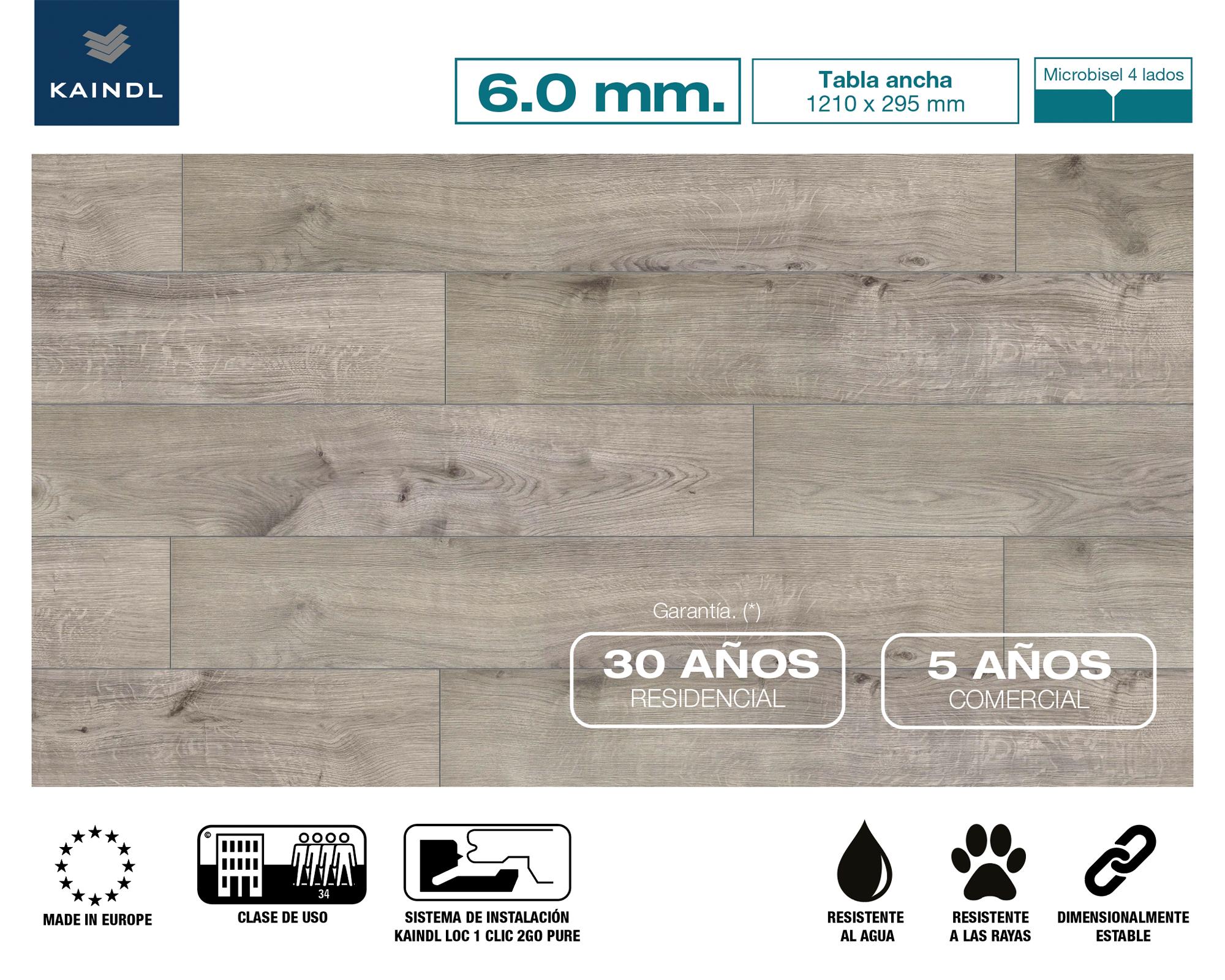 Piso vinílico SPC Oak Arona 6 mm 2.14 m2-1