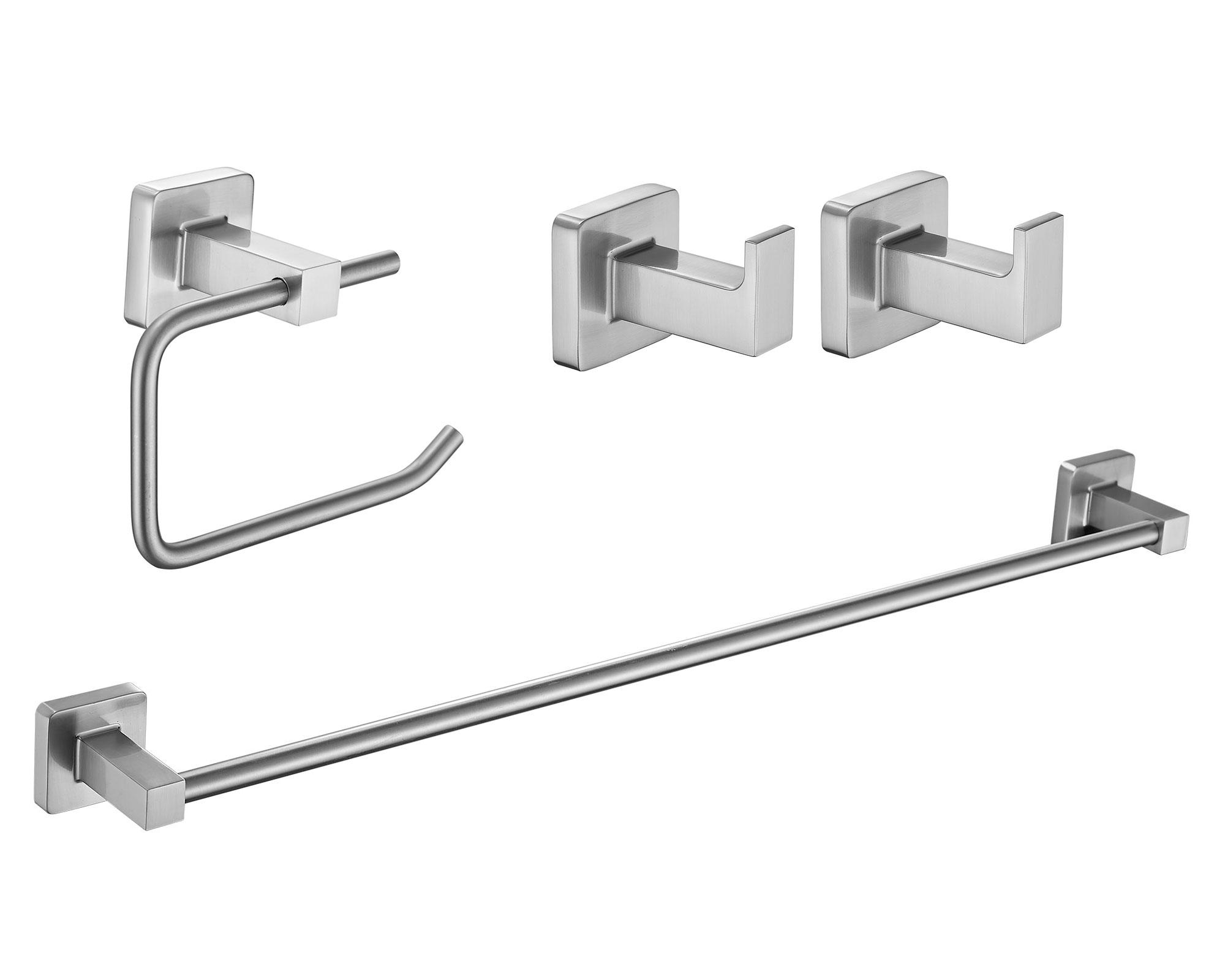 Accesorio baño Regon cromo 4 piezas-0