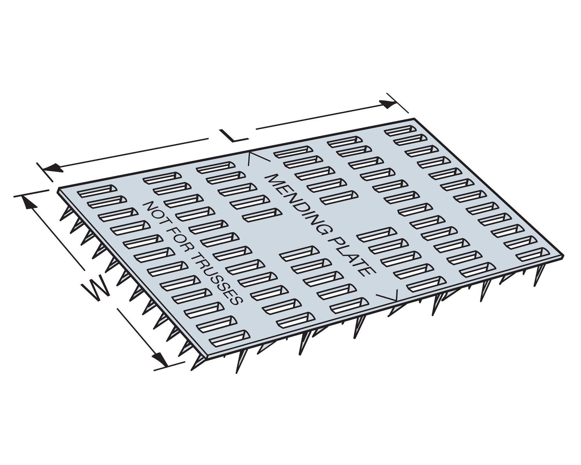 Plato dentado 3x6'' Simpson Strong-Tie.-3