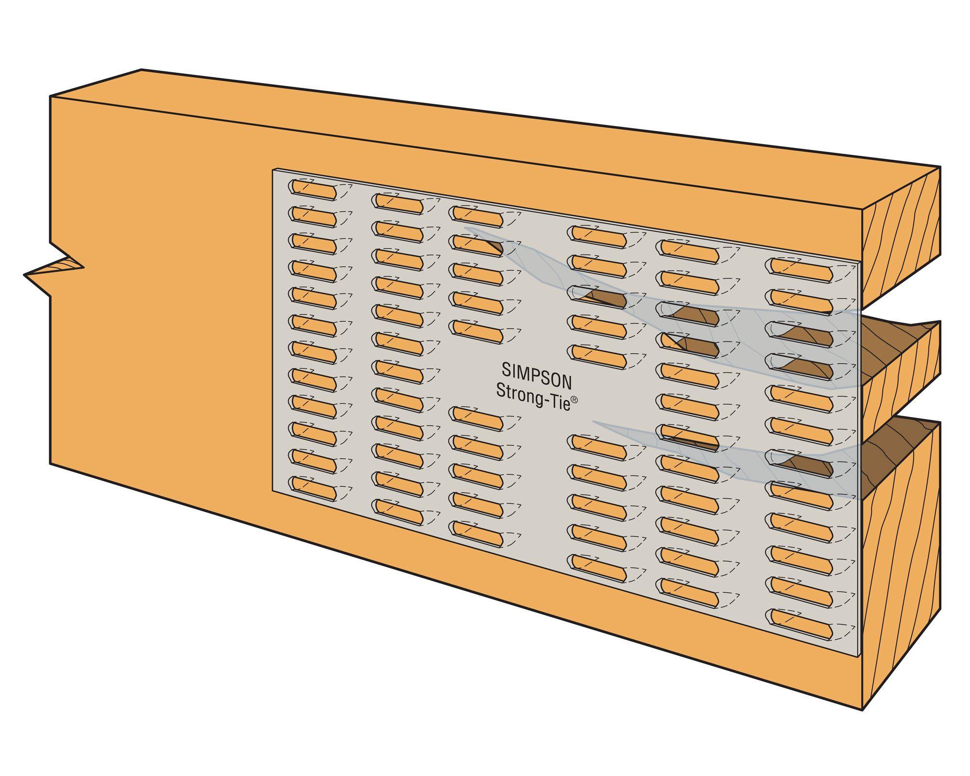 Plato dentado 3x6'' Simpson Strong-Tie.-2