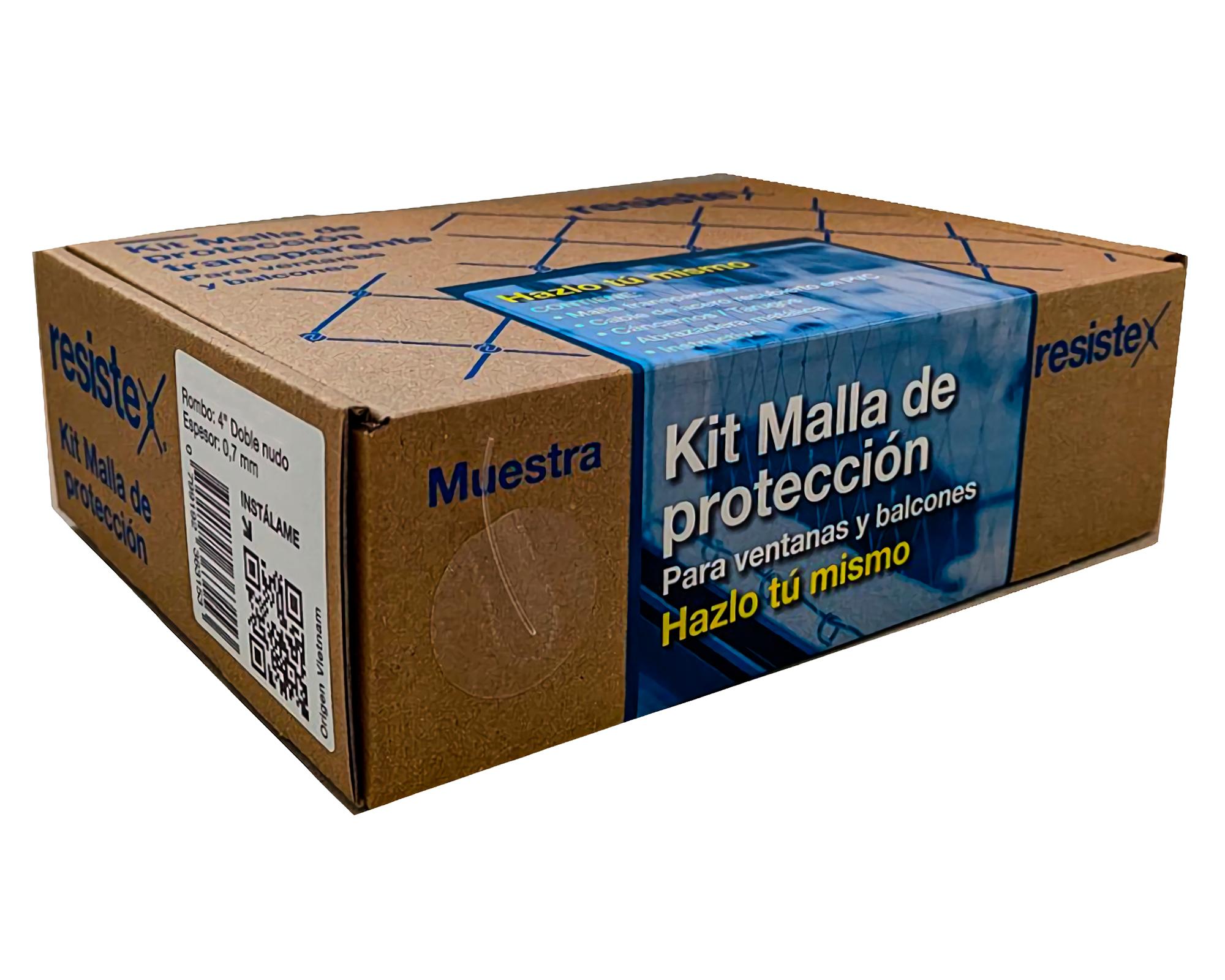 Kit malla seguridad balcón/ventanas 1.5x1.5 m-0
