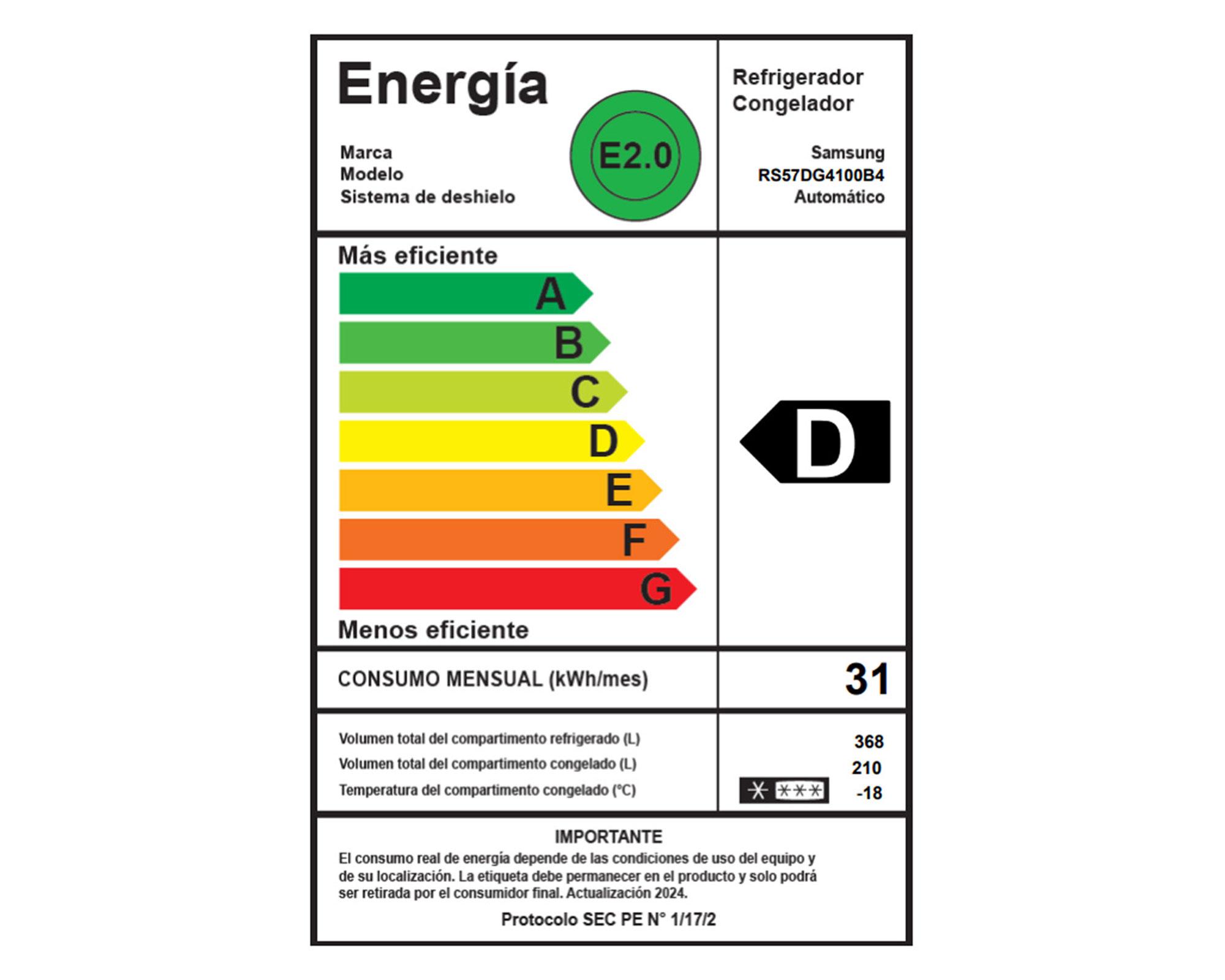 Refrigerador Side by Side RS57DG4100B4ZS negro 578 lt-7