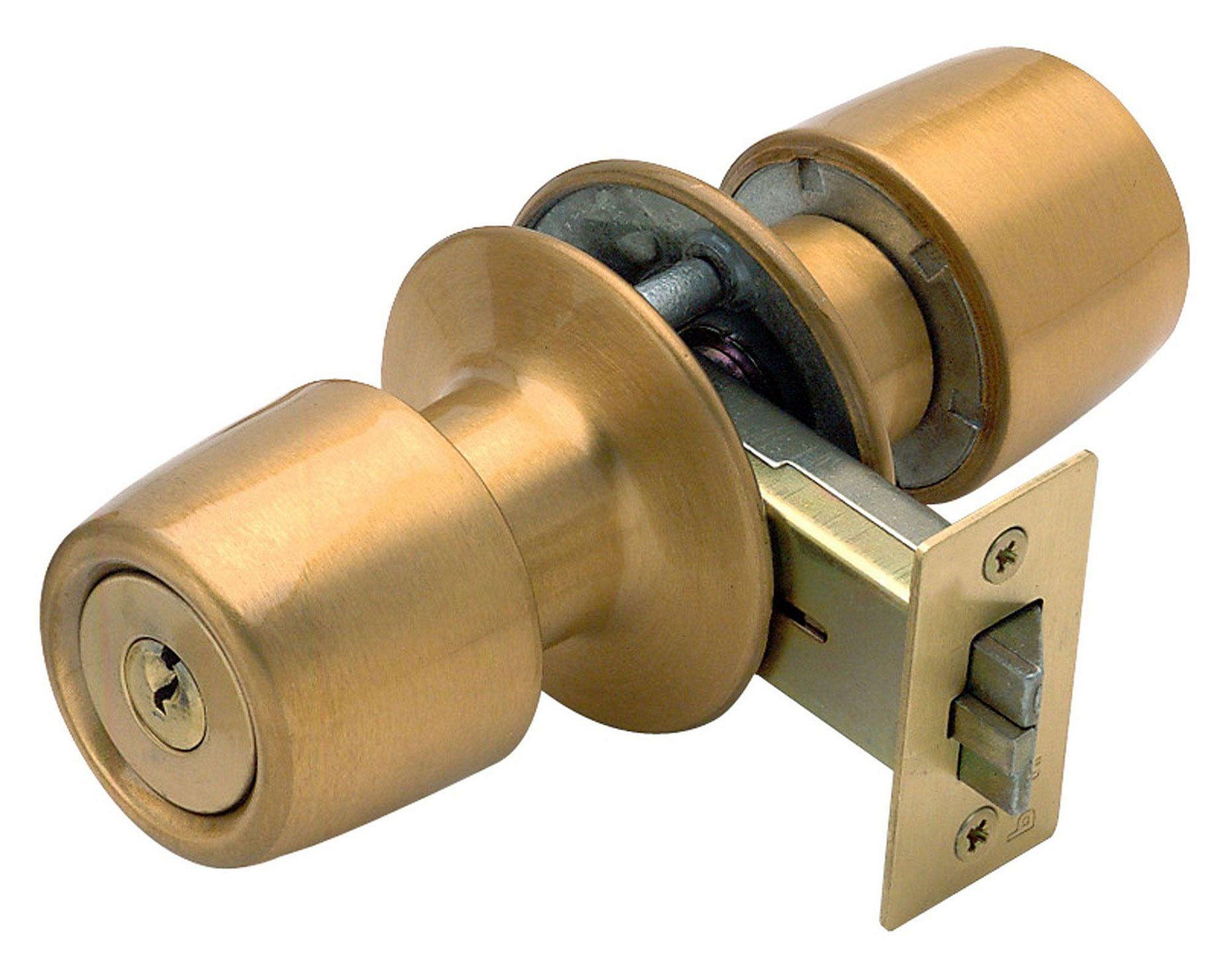 Cerradura tubular pomo acceso bronce Urbano Poli-4