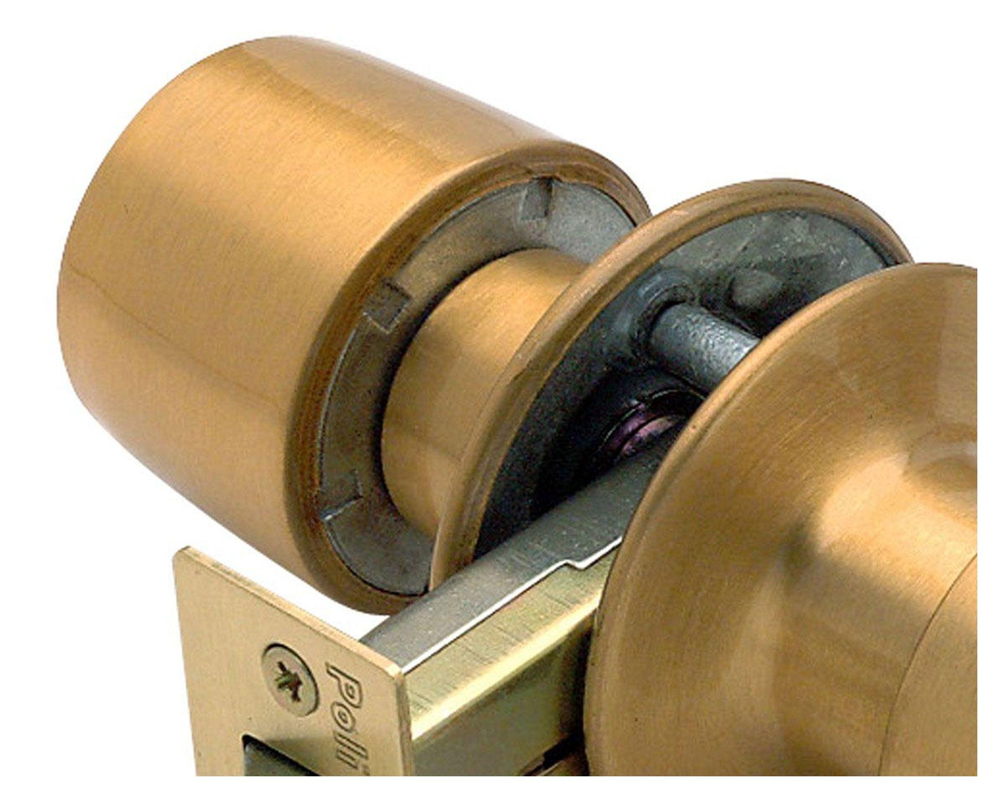 Cerradura tubular pomo acceso bronce Urbano Poli-3