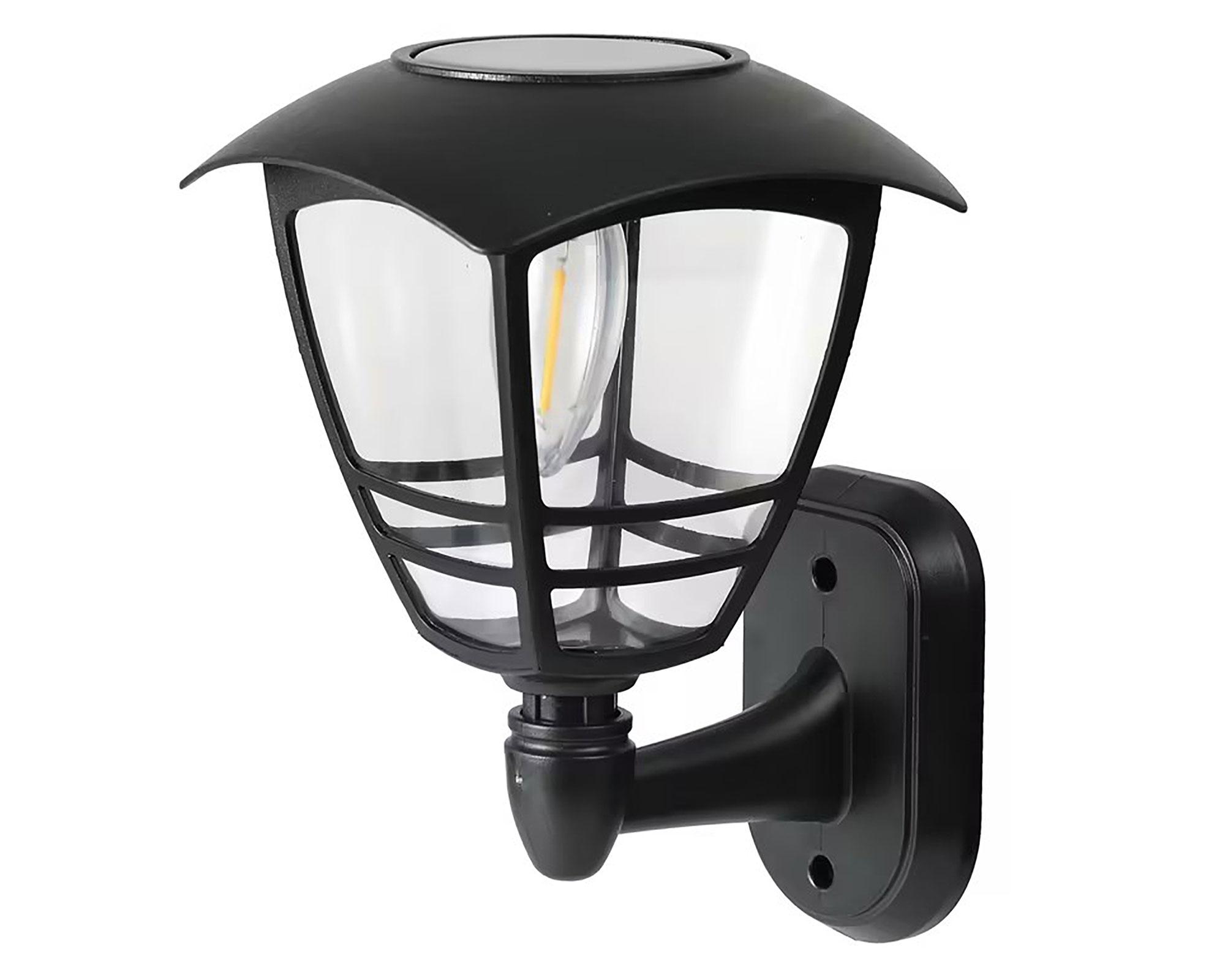 Farol pared solar negro-1