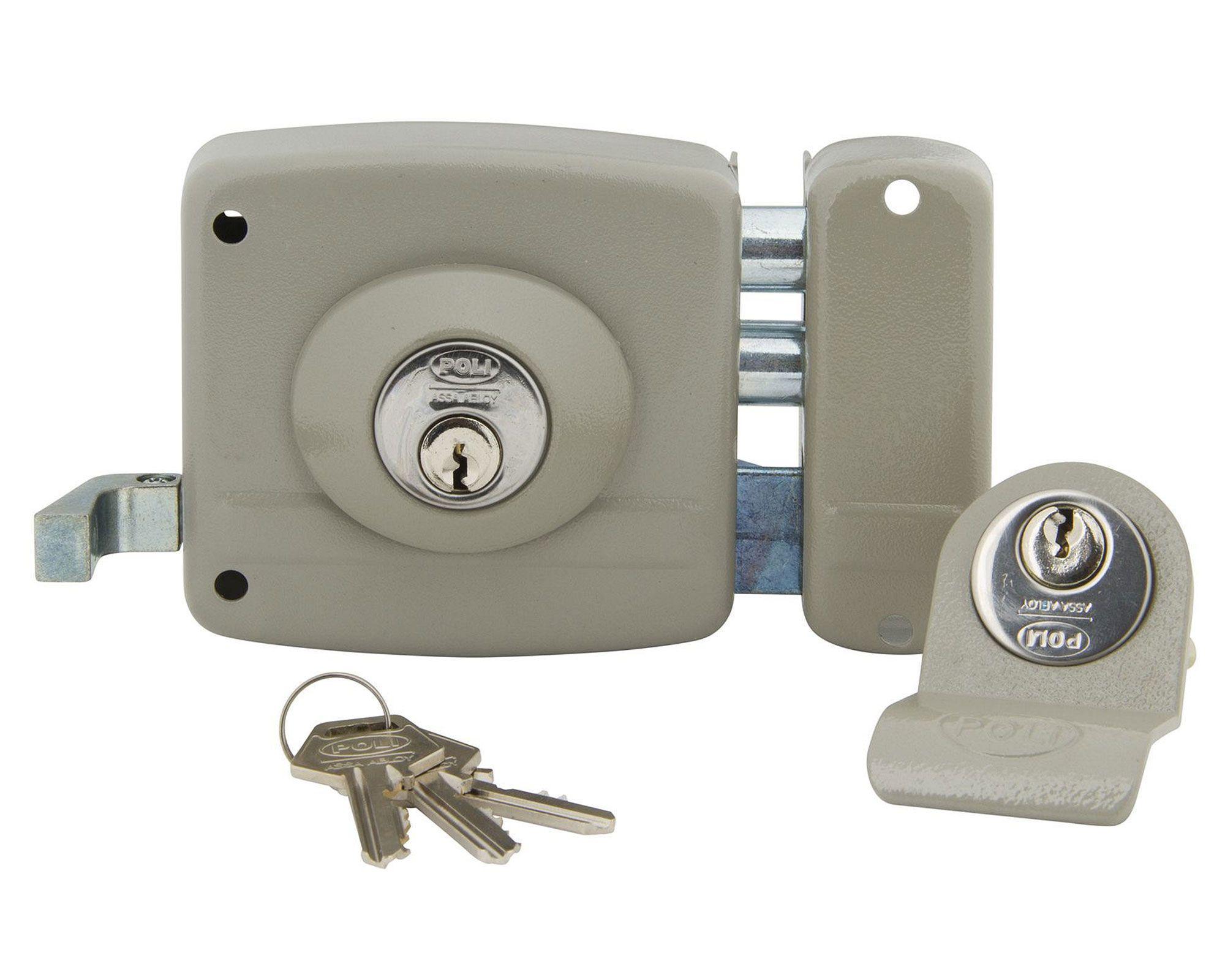 Cerradura sobreponer puertas de 30 mm con tirador Tradicional 1985 Poli-0