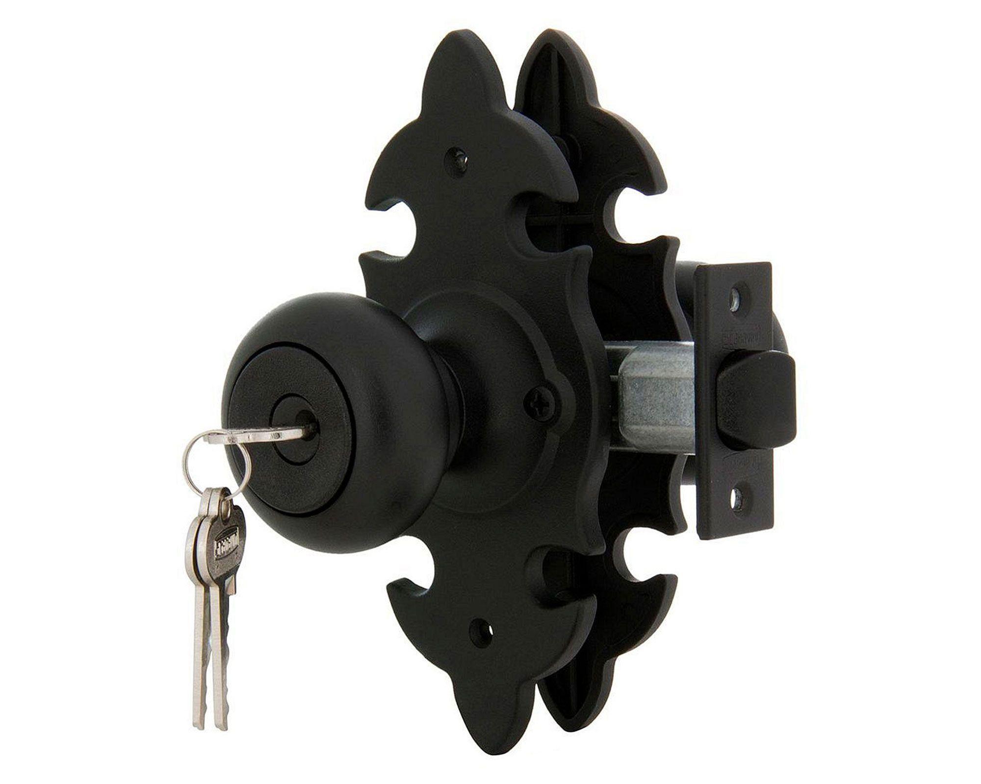 Cerradura tubular pomo oficina/dormitorio negra 6040 Scanavini-0