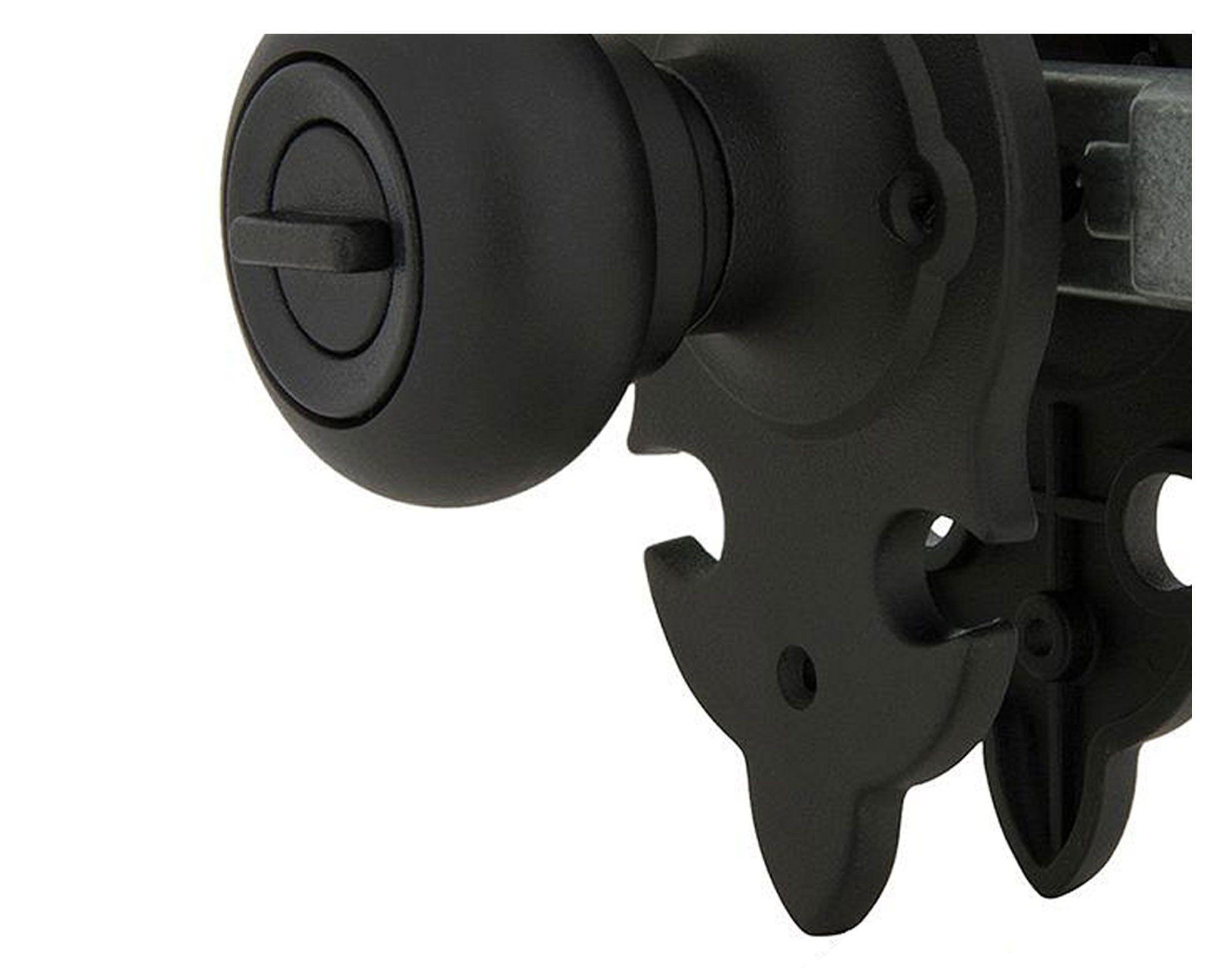 Cerradura tubular pomo baño/dormitorio negra 6044 Scanavini-2