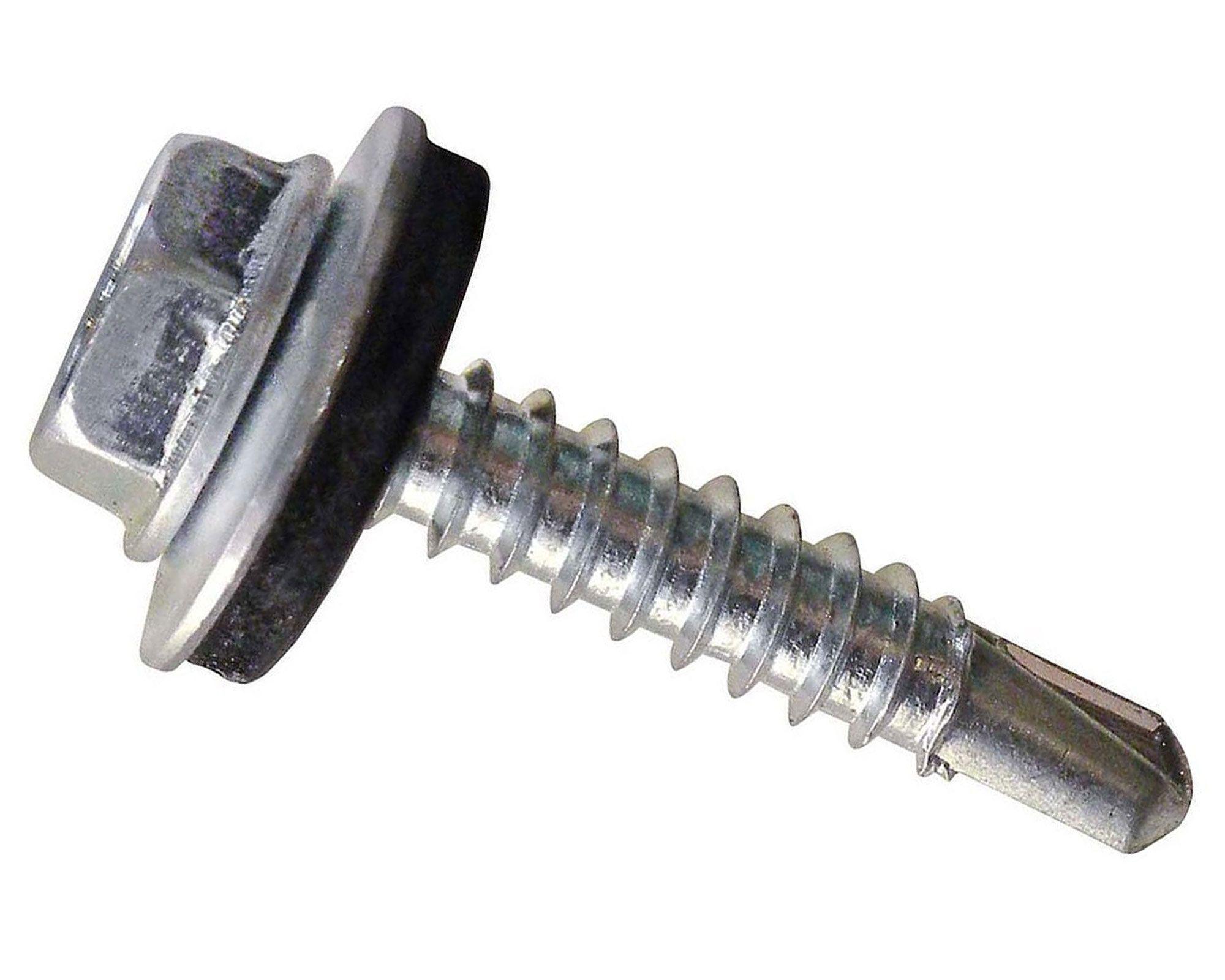 Autoperforante hexagonal con golilla 1/4x4'' 100 unidades Mamut-0