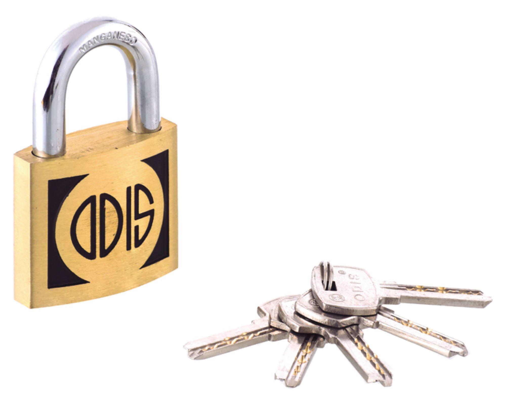 Candado medio interior/exterior bronce 40mm S400 Odis-4