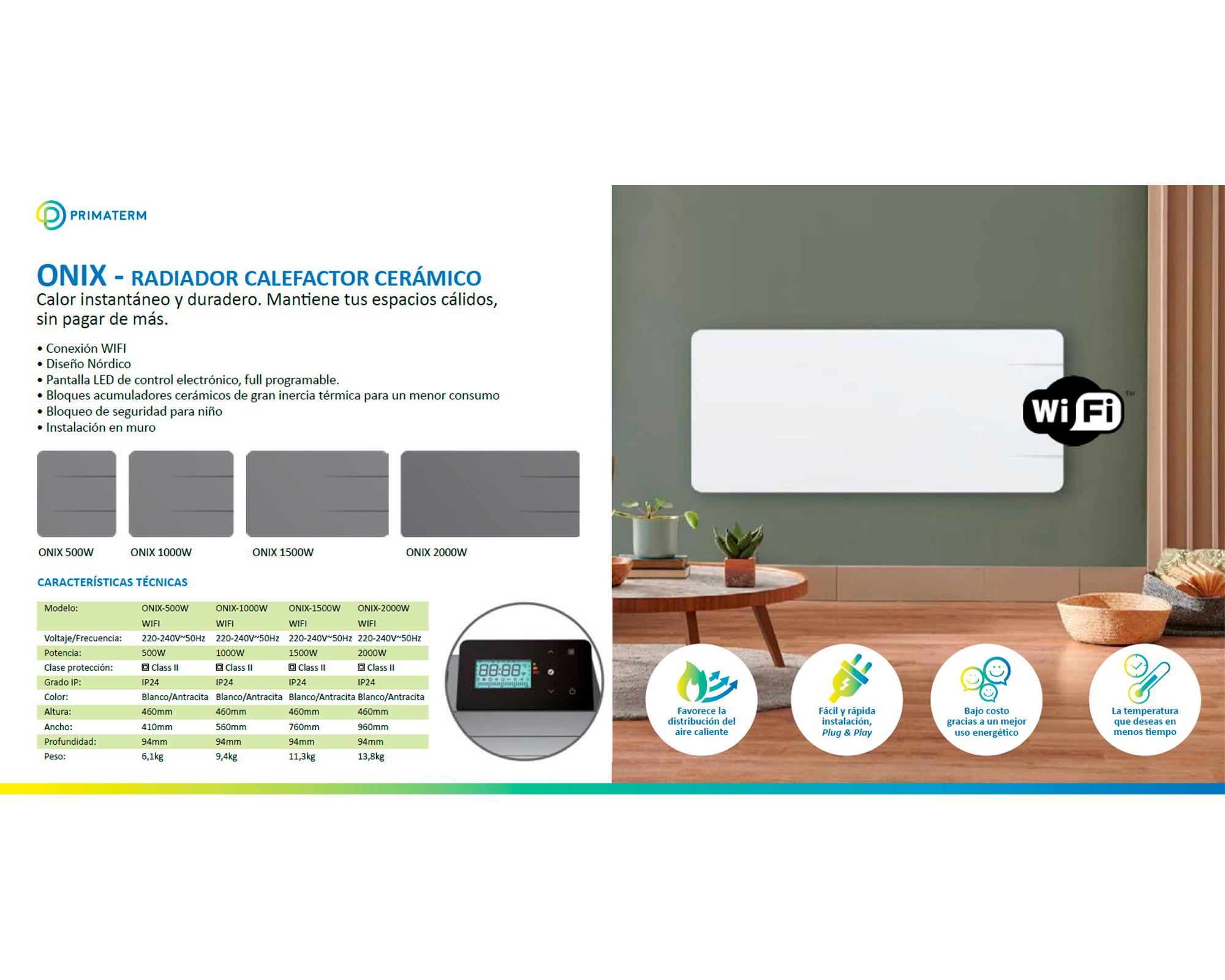 Calefactor cerámico Ónix-1000 Wifi 1000W-3