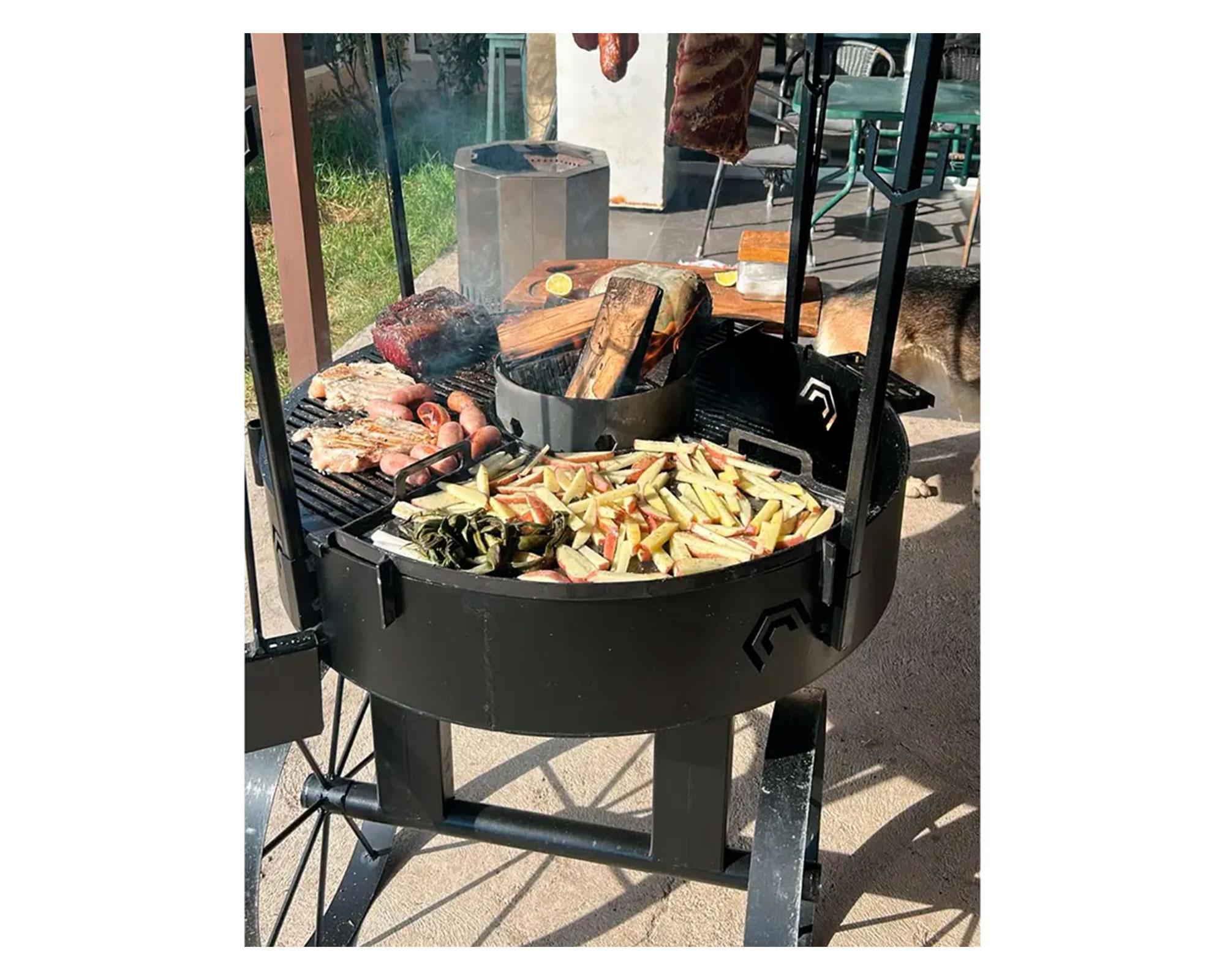 Parrilla a carbón La Relinda negro-2