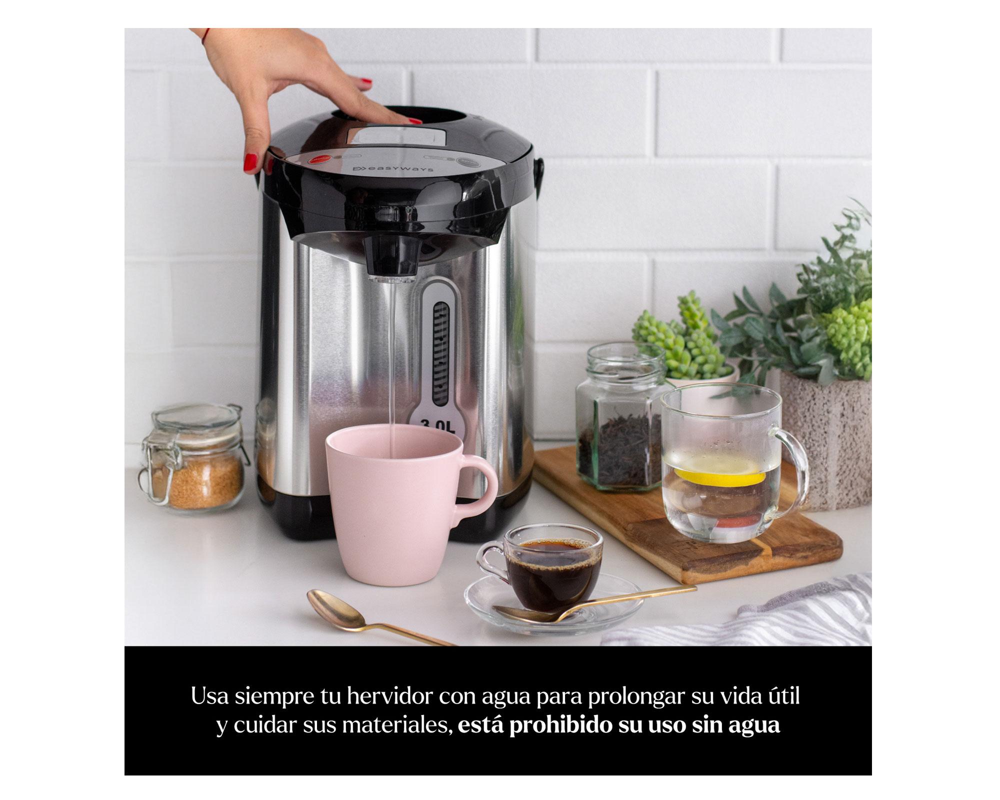 Hervidor Termo heat EWH05 silver 3 lt-3