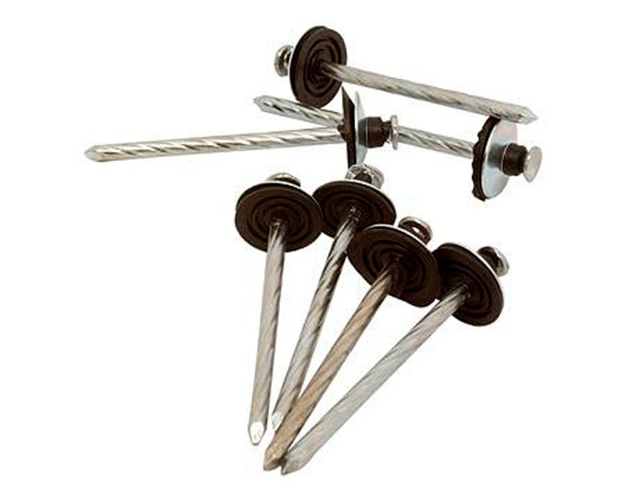 Clavo techo 2 1/2'' helicoidal 100 unidades Arar-0