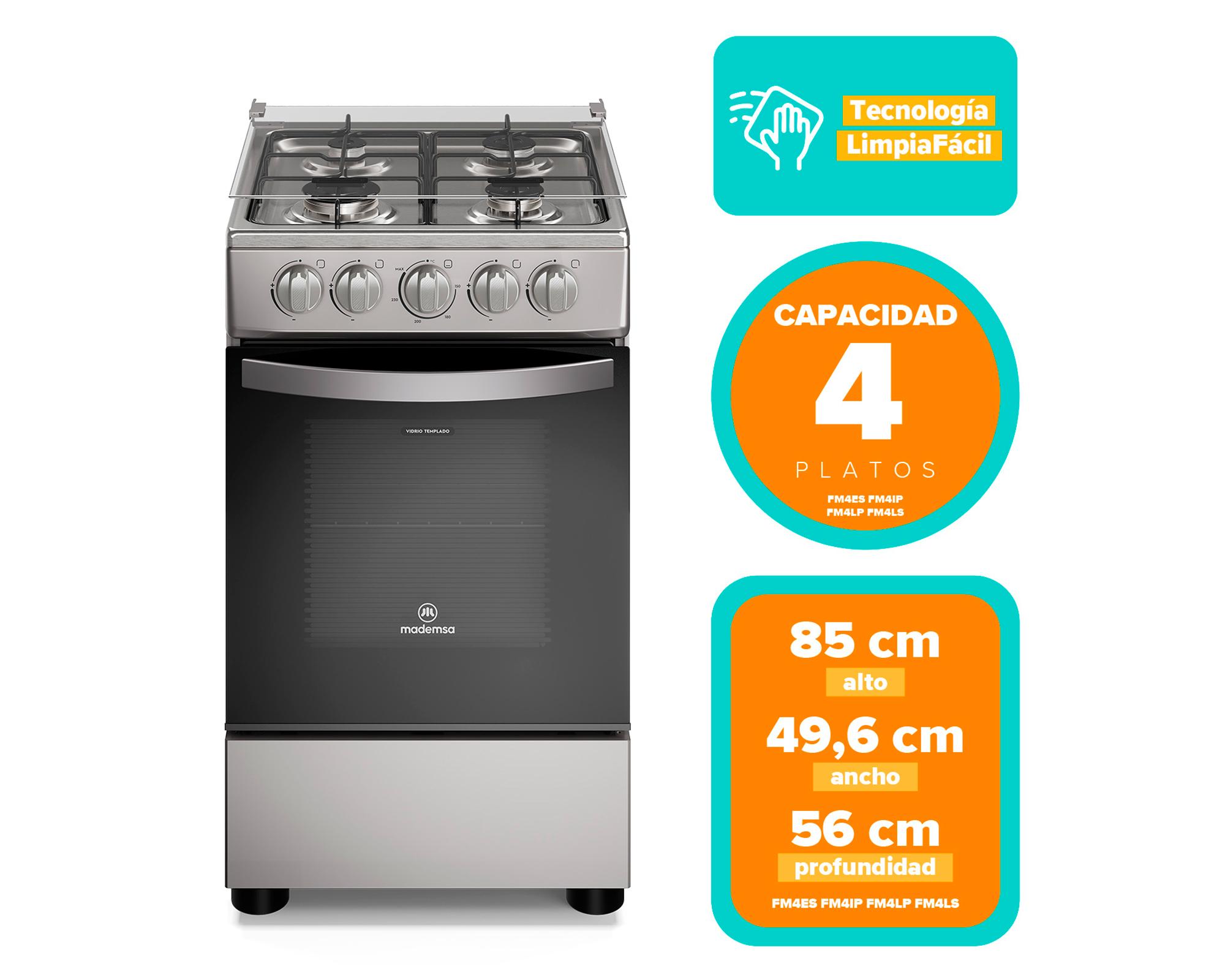 Cocina a gas FM4LS 4 quemadores-1
