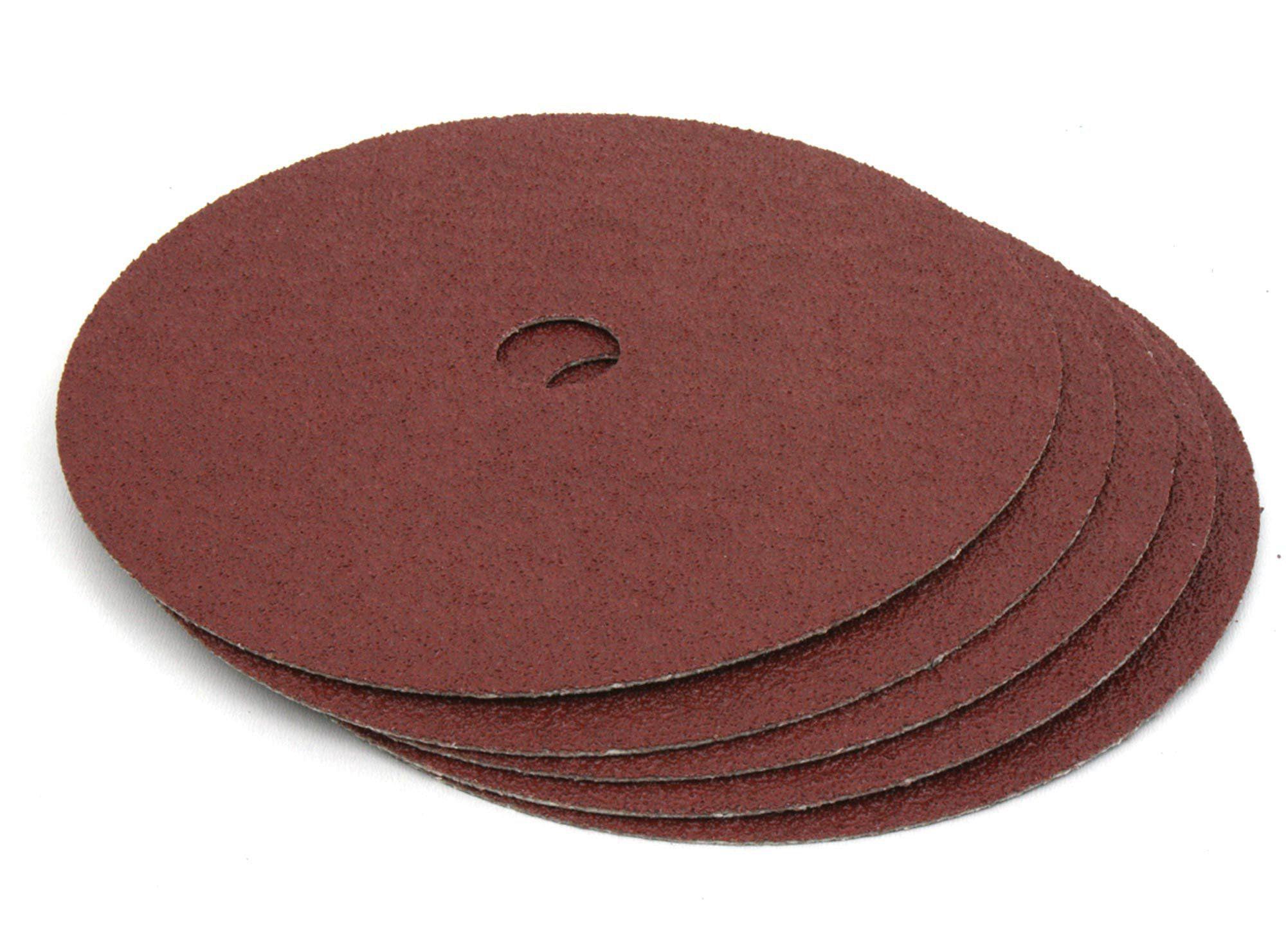 Disco fibra metal para esmeril/taladro 7'' grano 36 pack 5 unidades Isesa-0