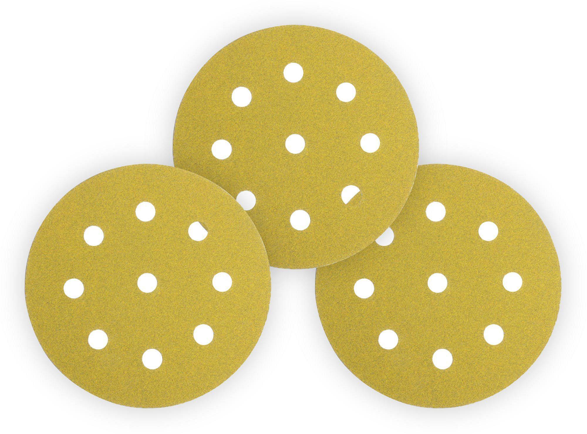 Disco de lija para lijadora 4 1/2'' grano 80 pack 3 unidades Isesa-2