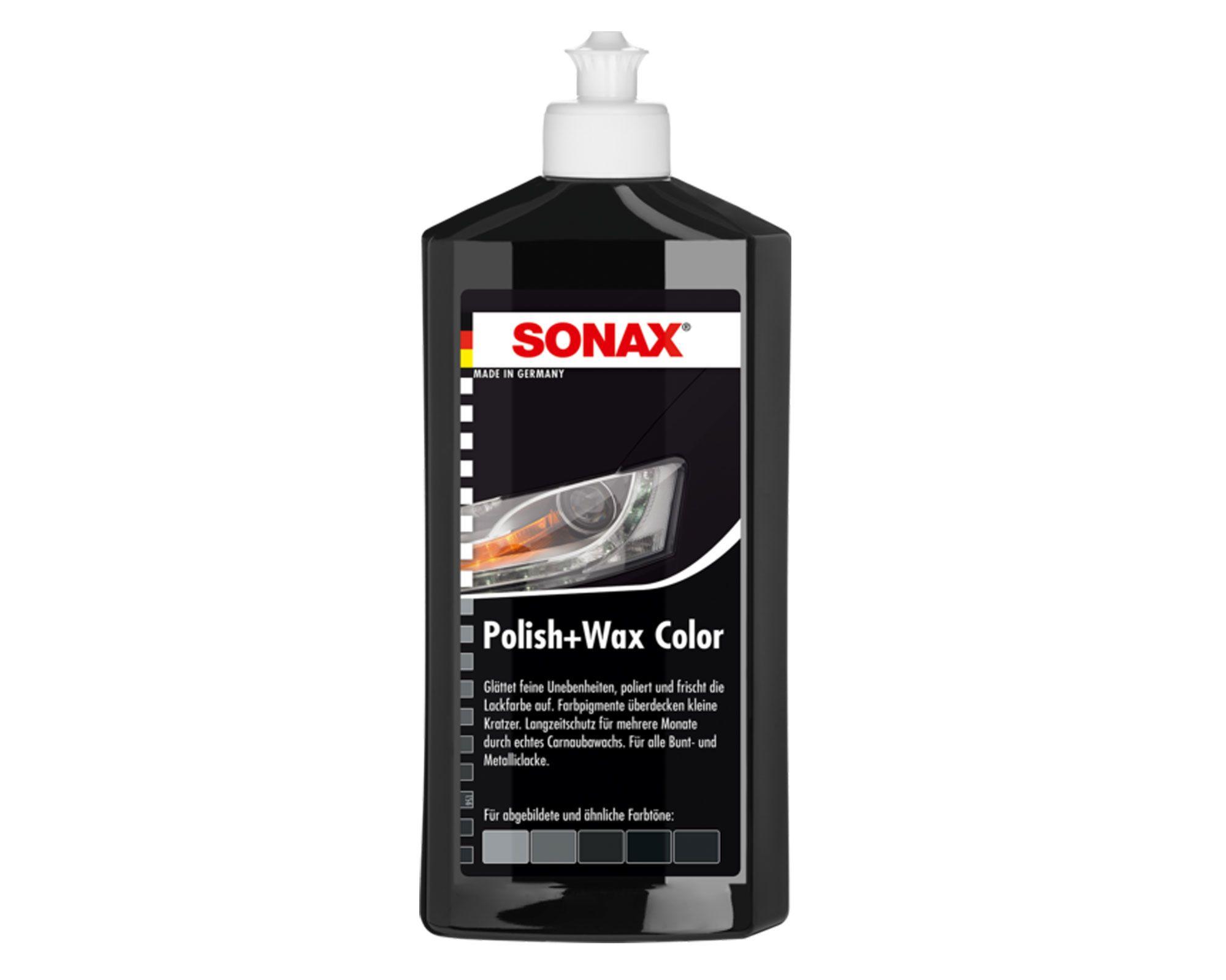 Cera auto 500 ml Polish+wax negro-1