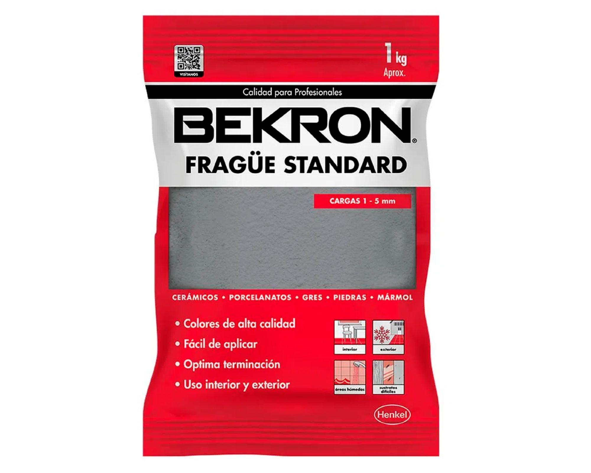 Fragüe cerámico 1 kilo gris bekron-3