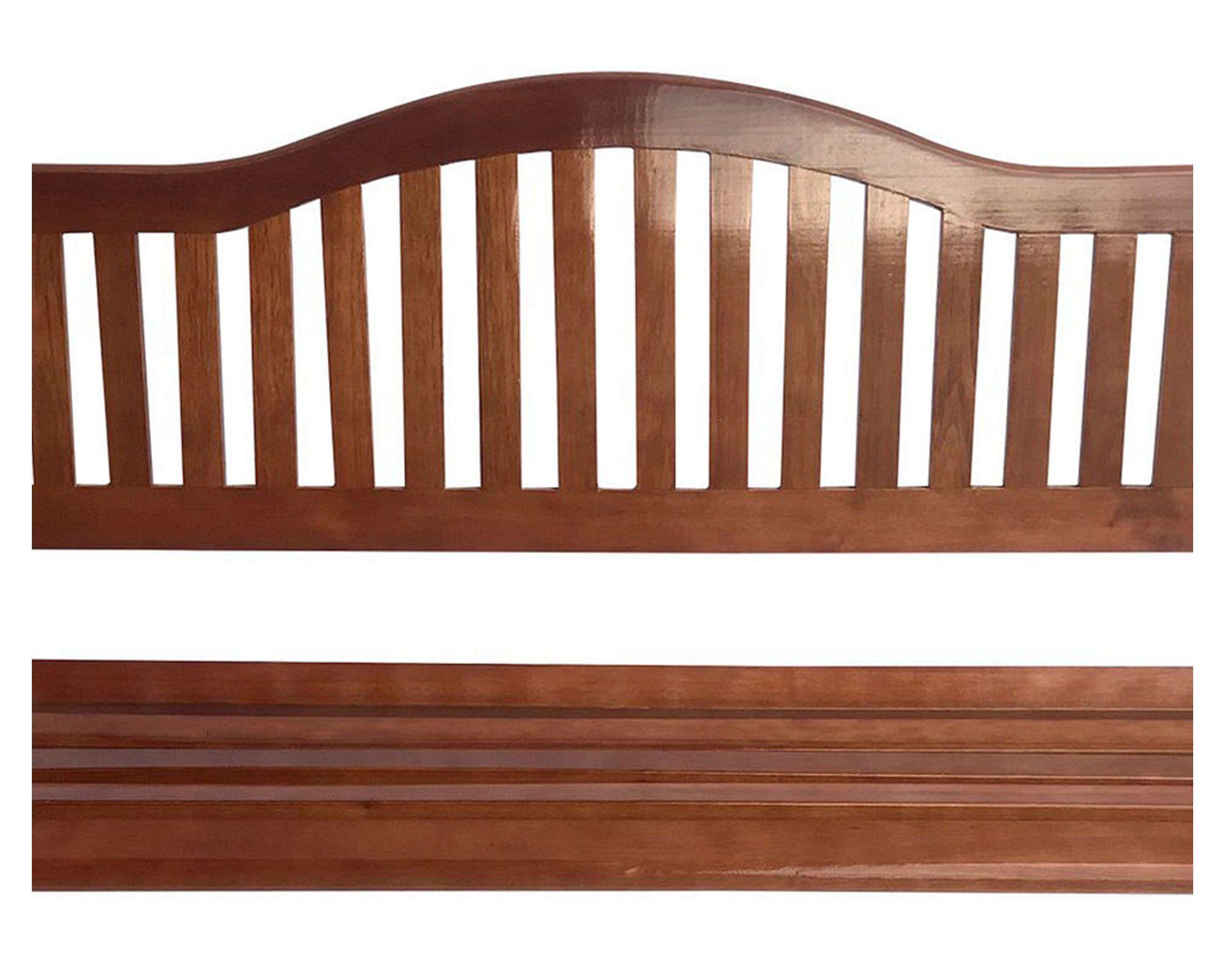 Banca con respaldo café Outzen-2