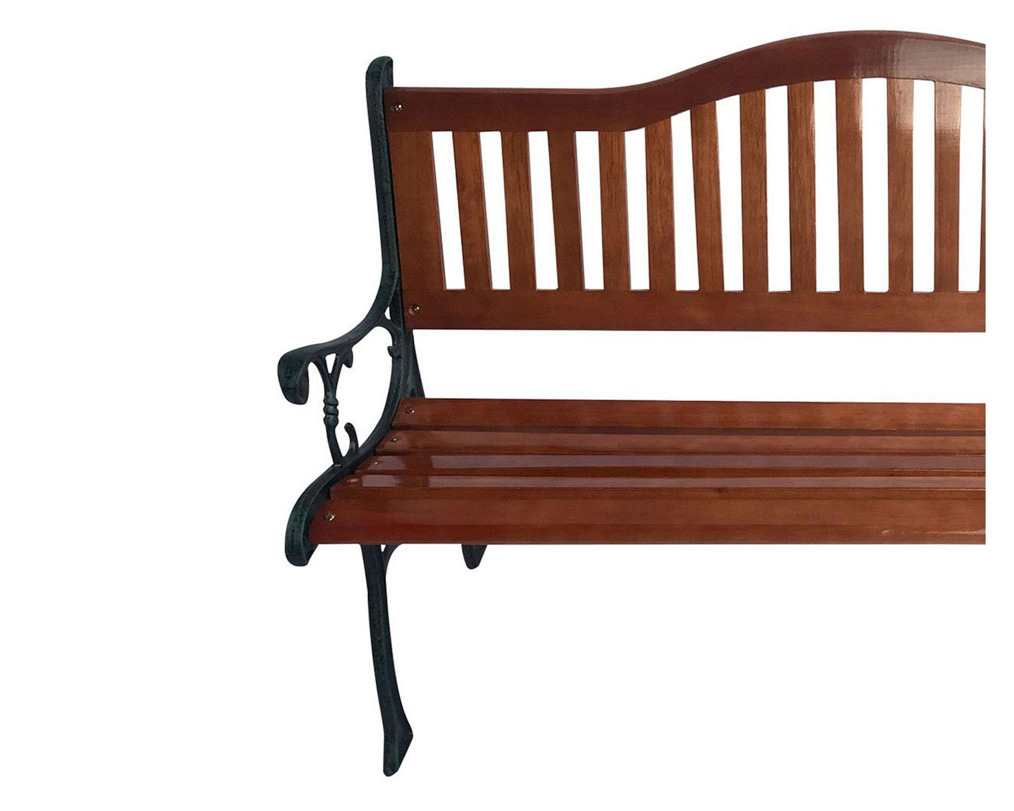 Banca con respaldo café Outzen-1