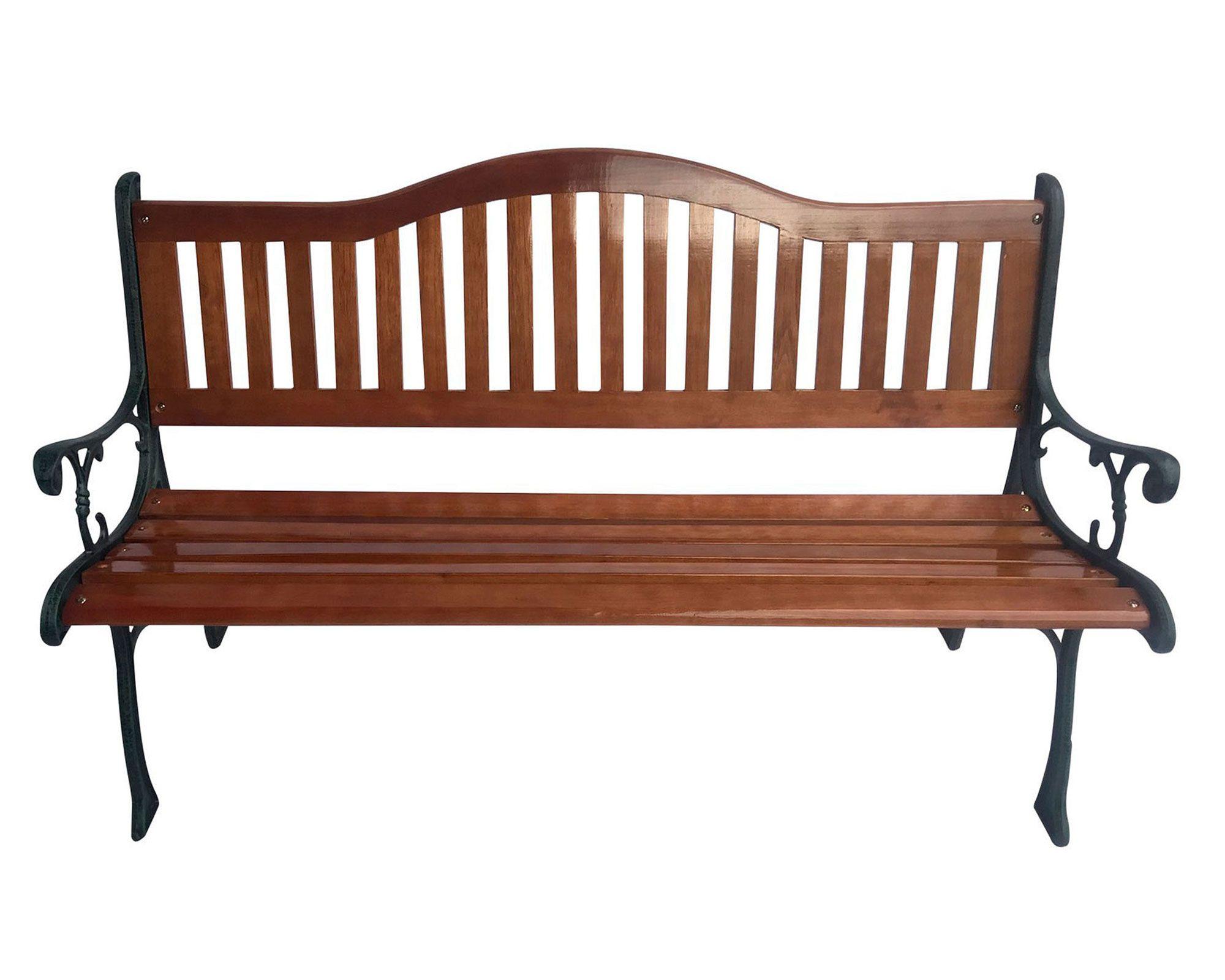 Banca con respaldo café Outzen-0