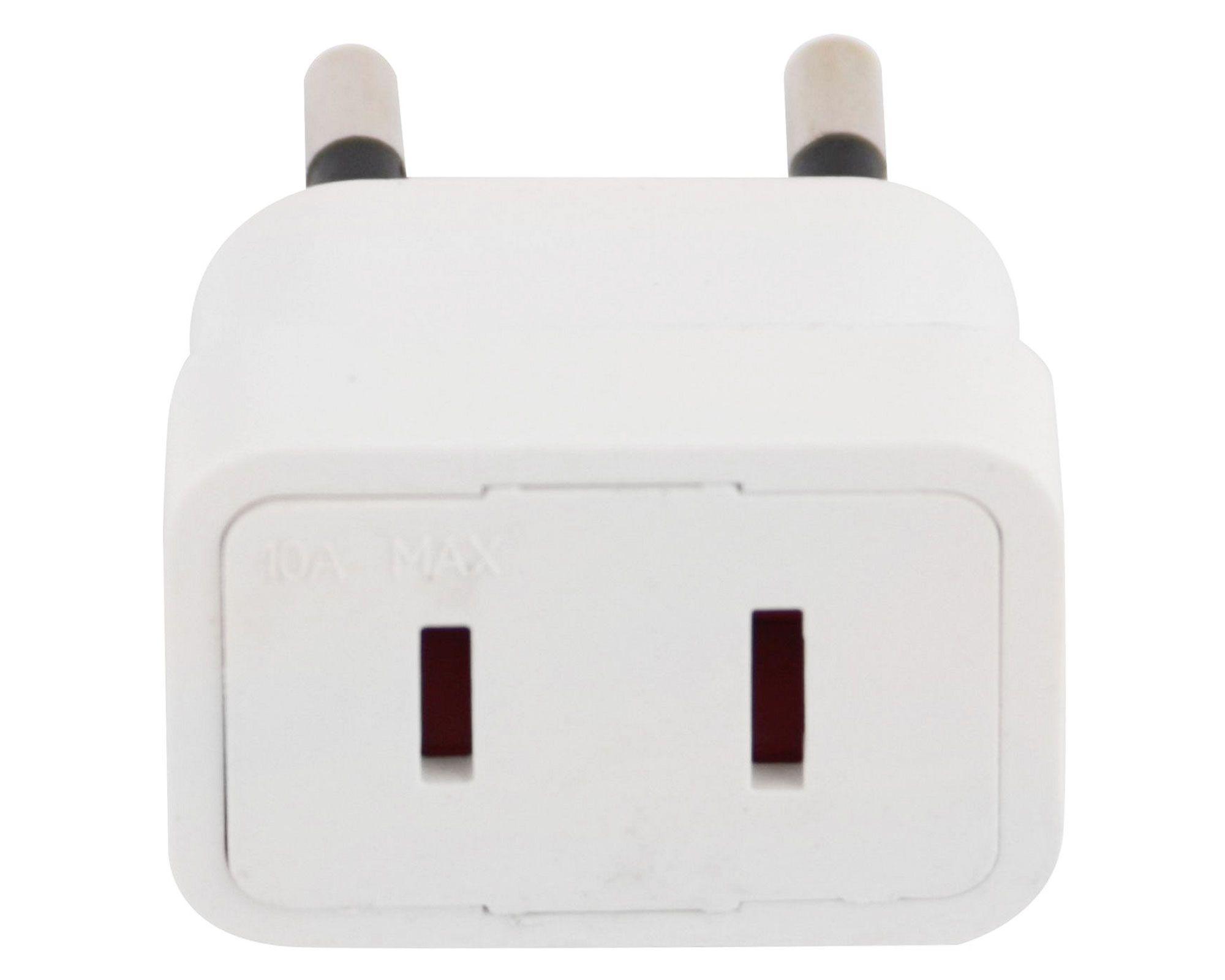 Adaptador patas planas 10A 250V marfil Rema-4